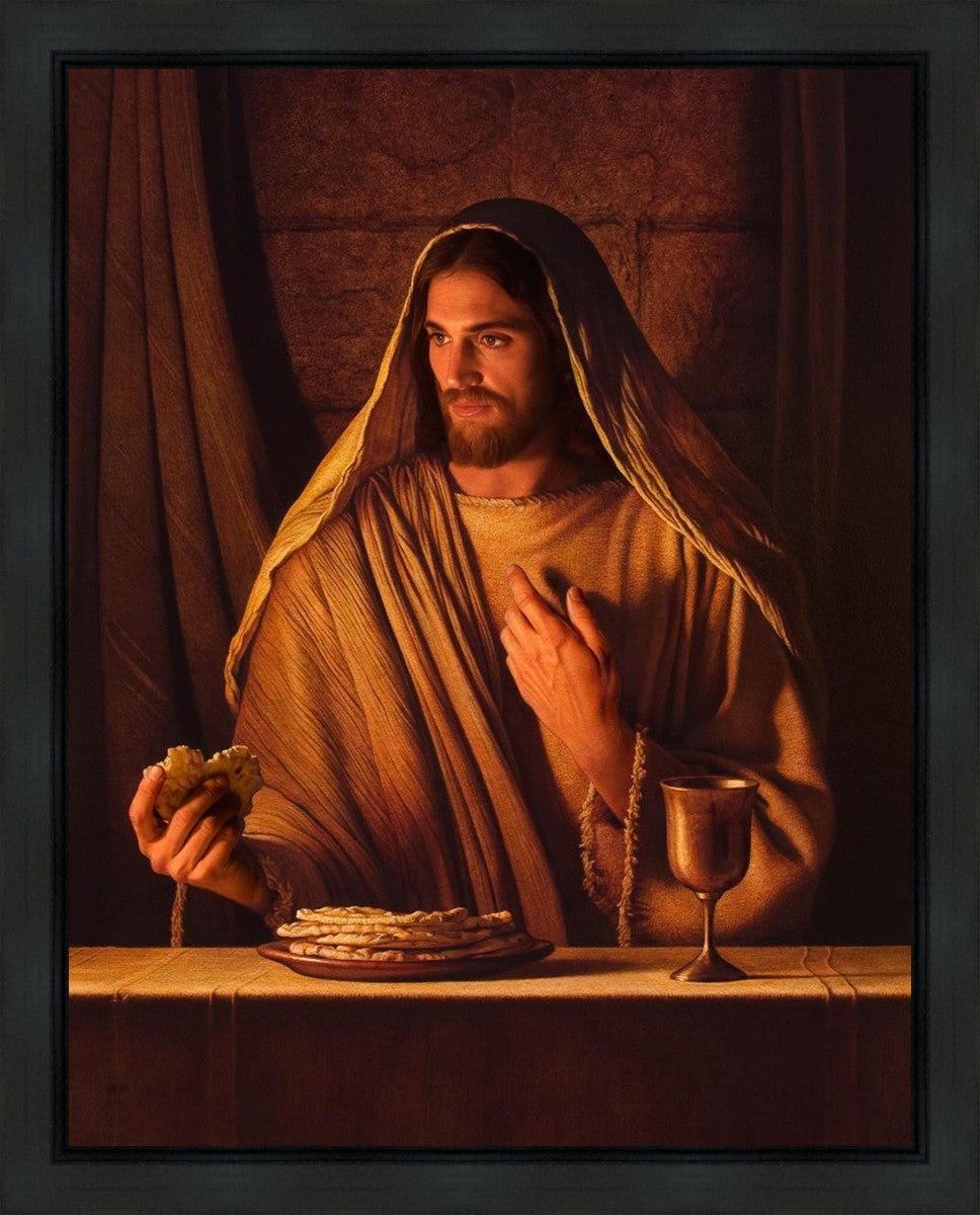 Bread of Life Gallery Wrap Canvas - Inspirational Christian Wall Art for Home, Church & Office Decor - Perfect for Living Room, Bedroom & Prayer Spaces