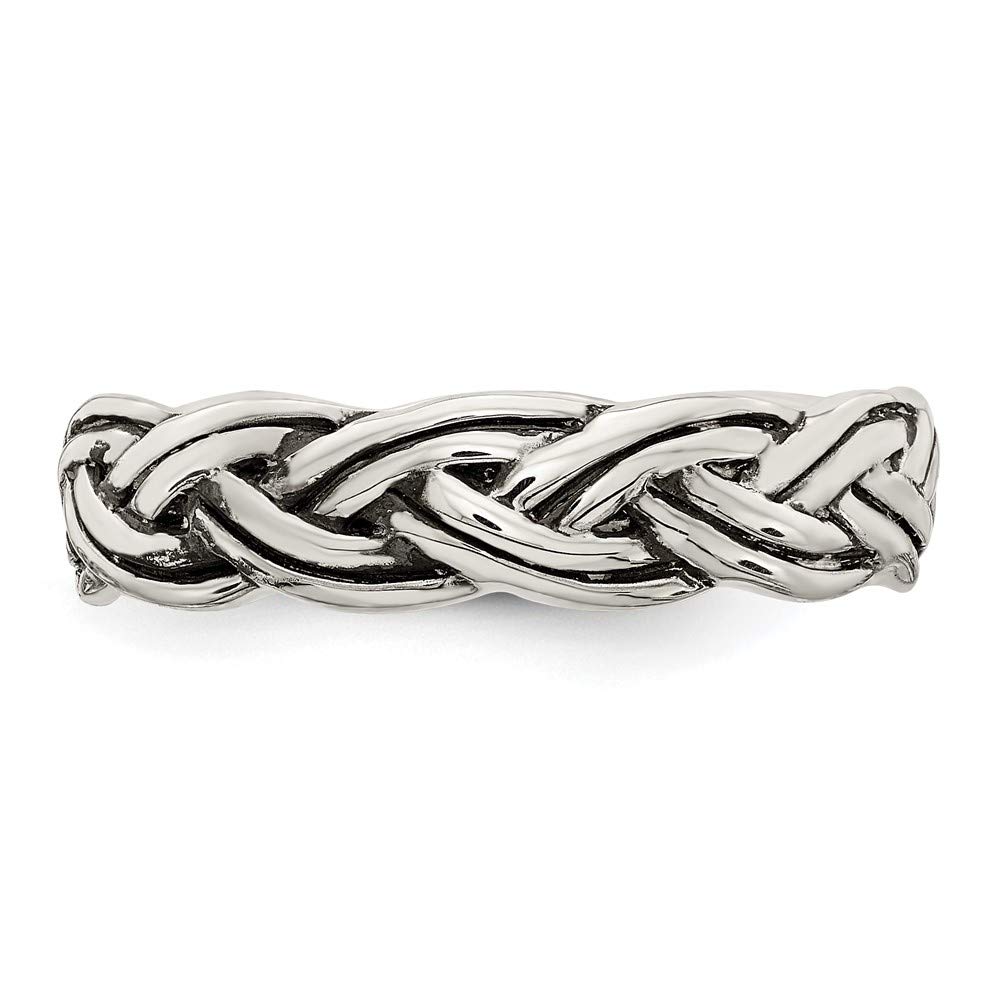 925 Sterling Silver Antiqued Celtic Band Ring for Women - Elegant Handmade Jewelry Gift for Her, Perfect for Weddings, Anniversaries & Special Occasions