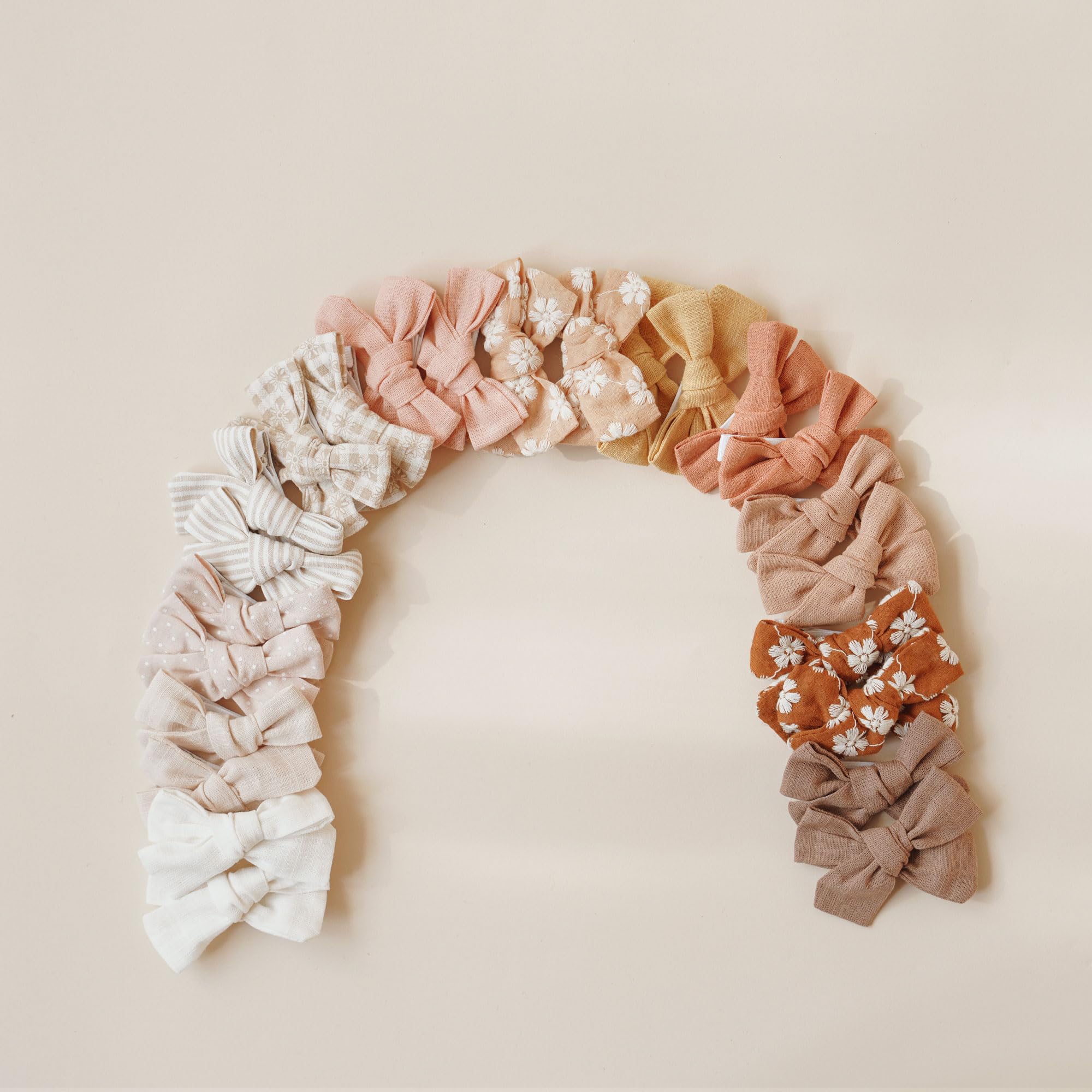 Niceye 24 Pcs Baby Hair Clips - Soft Cotton Lined Hair Bows for Fine Hair, Safe Barrettes for Infants Toddlers & Little Girls - Perfect for Daily Wear, Parties & Photo Shoots