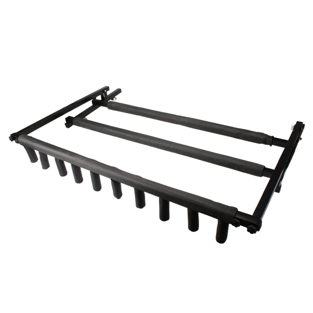 Multi Guitar Stand Rack - Foldable & Space-Saving Design Holds 9 Electric/Acoustic Guitars - Perfect for Home Studios, Music Rooms & Live Performances