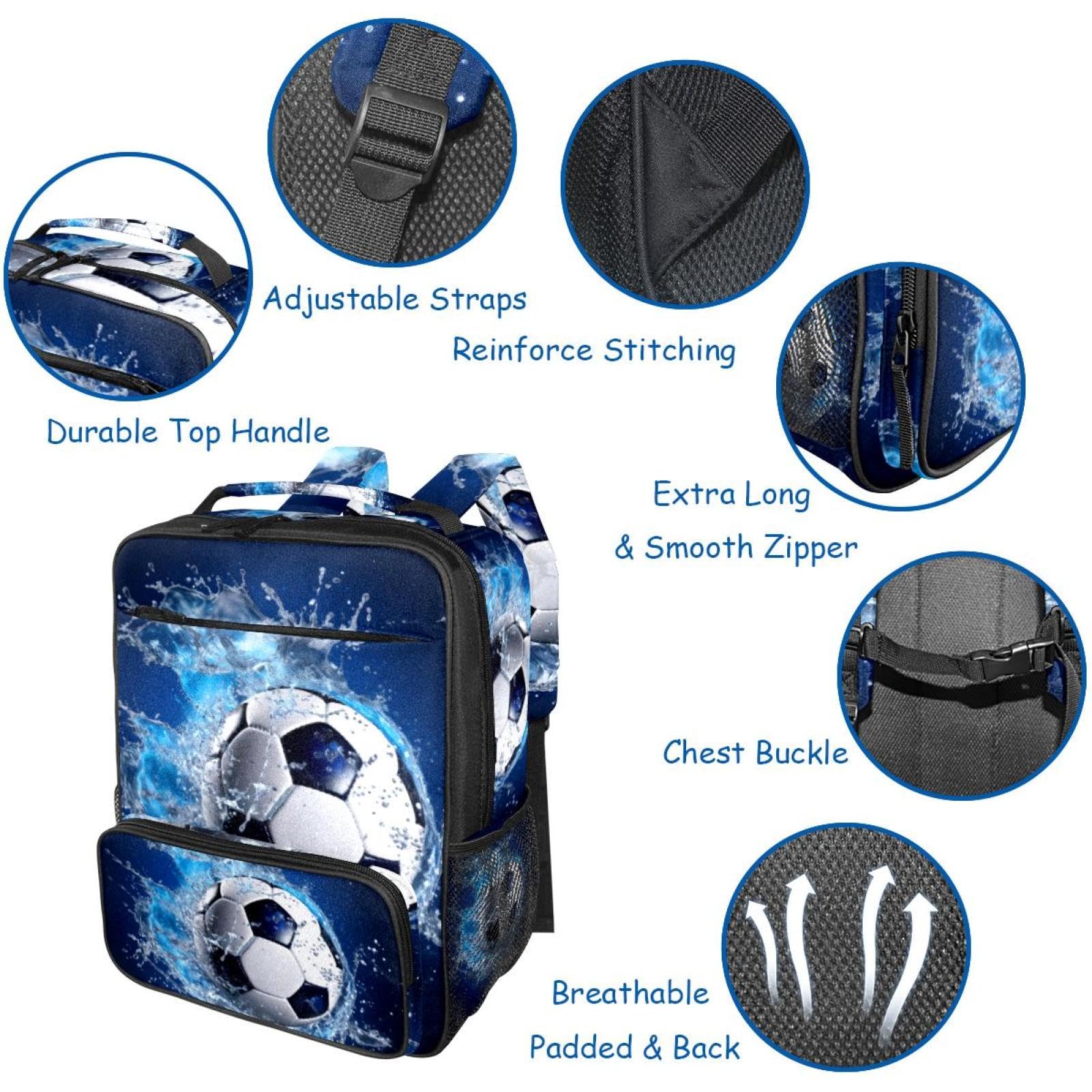 Best Travel Backpack for Women & Men - Lightweight Durable Blue Ocean Design - Perfect for Hiking, Camping & Daily Commute