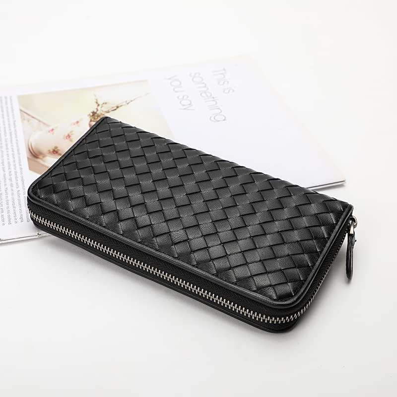 DORIS&JACKY RFID Leather Wallet for Women - Travel Wristlet Bag with Zipper (Large Capacity) for Daily Use & Shopping