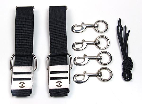 Hollis Sidemount Scuba Diving Cylinder Rigging Kit - Professional Gear for Underwater Exploration & Cave Diving
