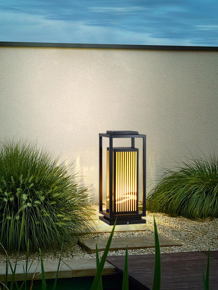 Square Cage Outdoor Light - Weatherproof LED Hanging Light for Patio, Garden, Porch, and Backyard Decor - Perfect for Outdoor Parties and Evening Ambiance