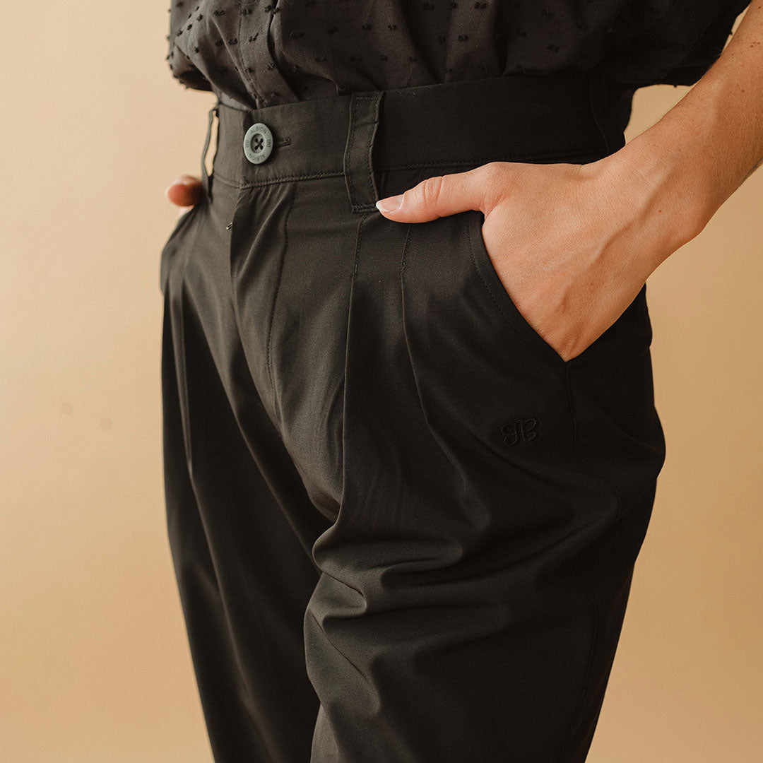 365 Jetsetter Black Pants - Comfortable & Stylish Travel Trousers for Men & Women | Perfect for Business Trips, Commuting & Casual Wear