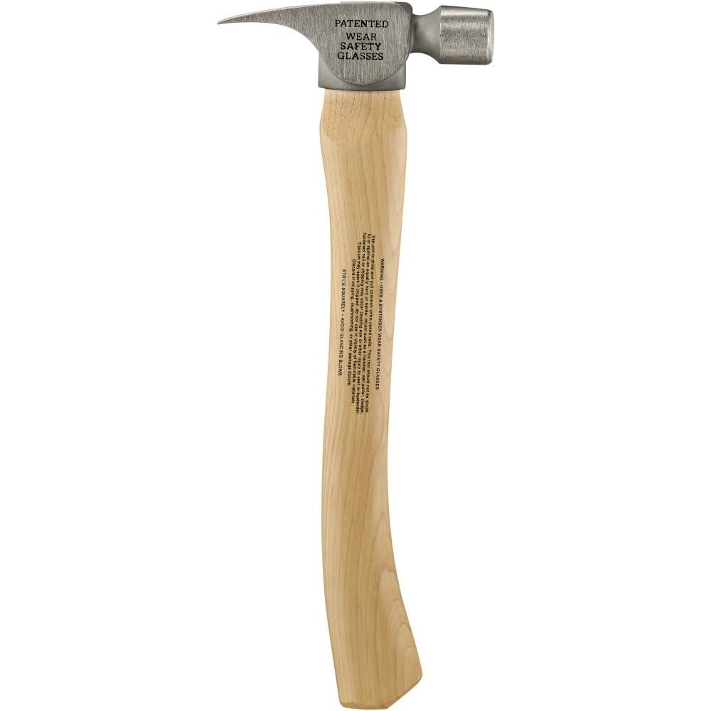 Stiletto FH10C Titanium Claw Hammer - 16oz Framing Hammer with Milled Face & Magnetic Nail Starter - Perfect for Carpentry, Construction, and DIY Home Projects