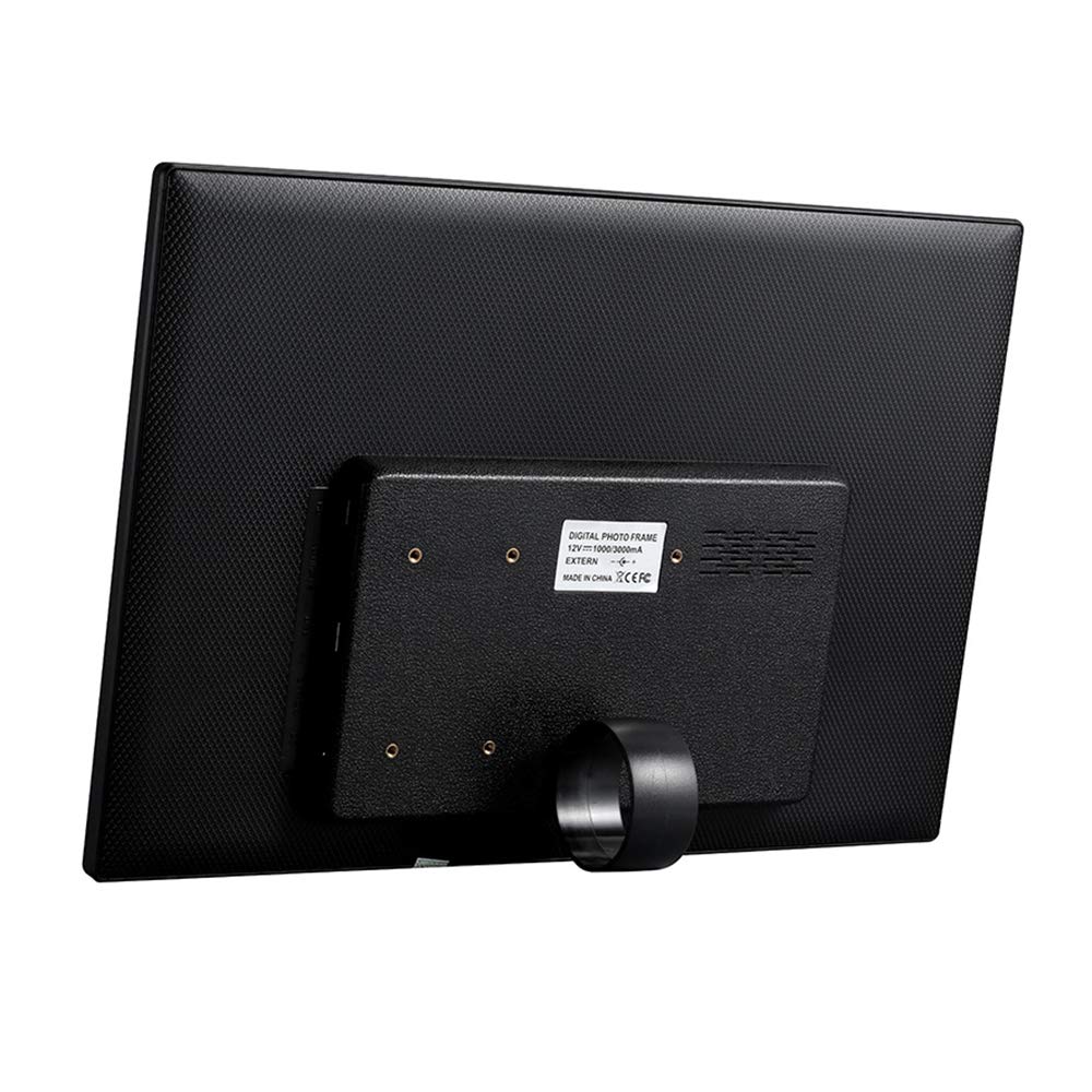 17-inch Digital Photo Frame with Touch Button - 1440x900 HD Resolution, Auto Playback, Clock & Calendar Display | Perfect for Home Decor, Office Display & Gift Giving