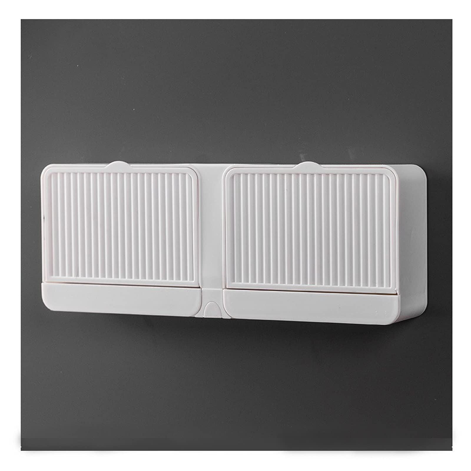 Wall-Mounted Soap Dish with Drain - Kitchen & Bathroom Storage