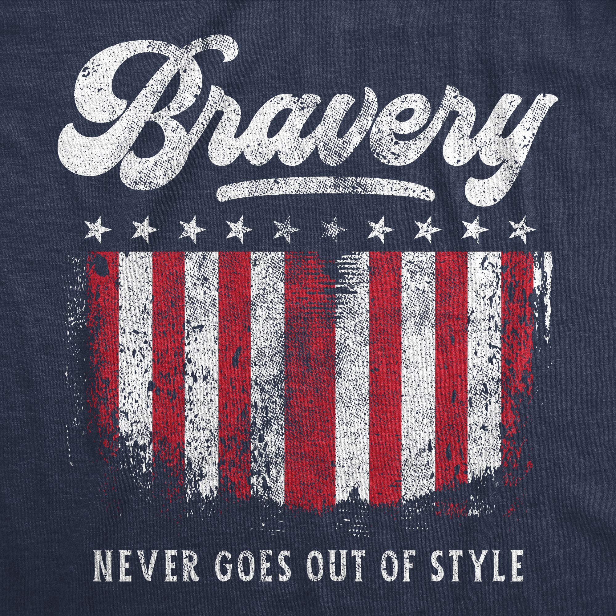 Brave American Military Hero T-Shirt for Men - Cool Patriotic Tee with Vintage Style | Perfect for Veterans Day, 4th of July & Casual Wear