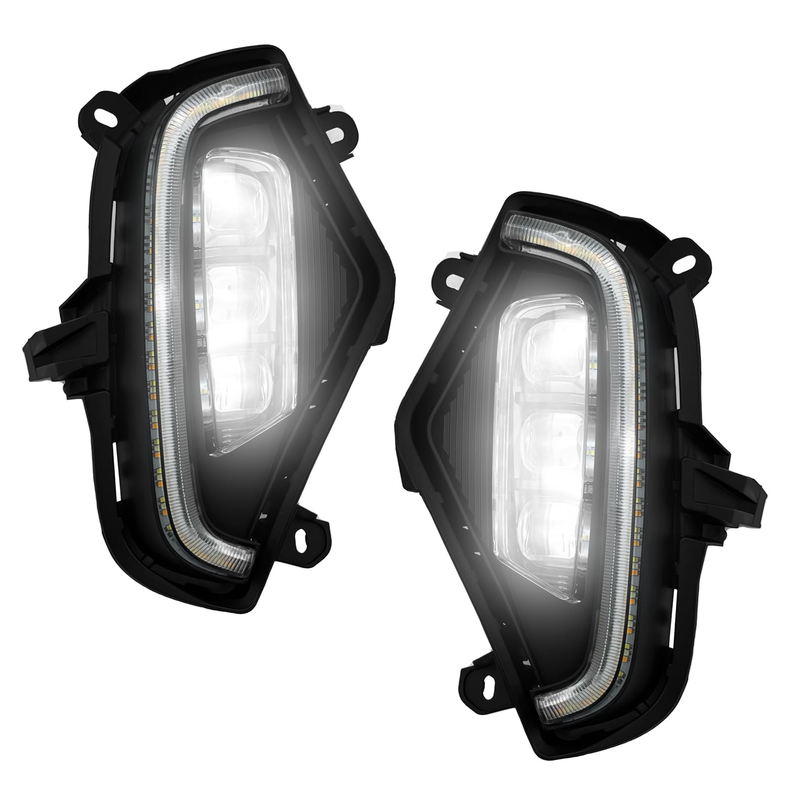 High-Performance LED Fog Lights Replacement for Toyota RAV4 2019-2022 - Bright Fog Lamps with DRL & Turn Signal - Perfect for Night Driving & Off-Road Adventures