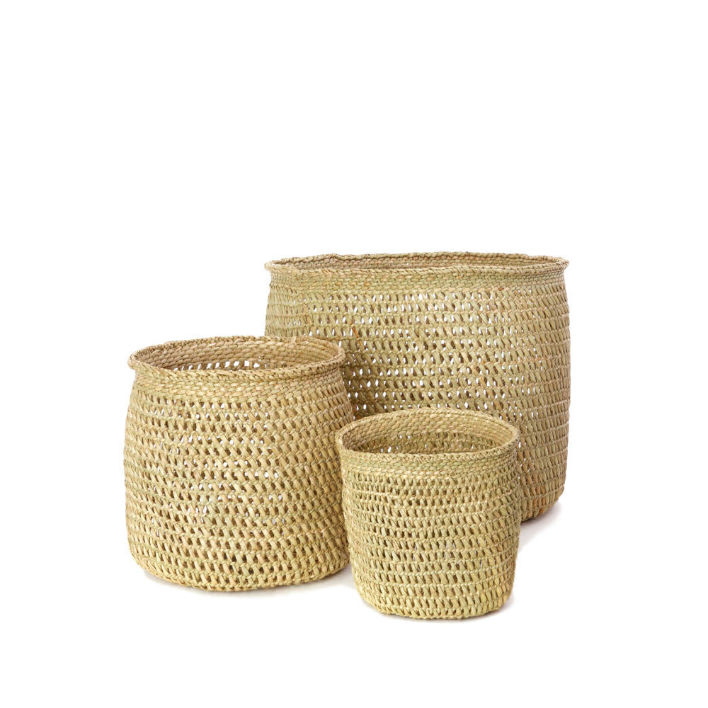Handwoven African Iringa Storage Basket - Natural Open Weave Design for Home Organization | Perfect for Laundry, Toys, Blankets & Decorative Storage