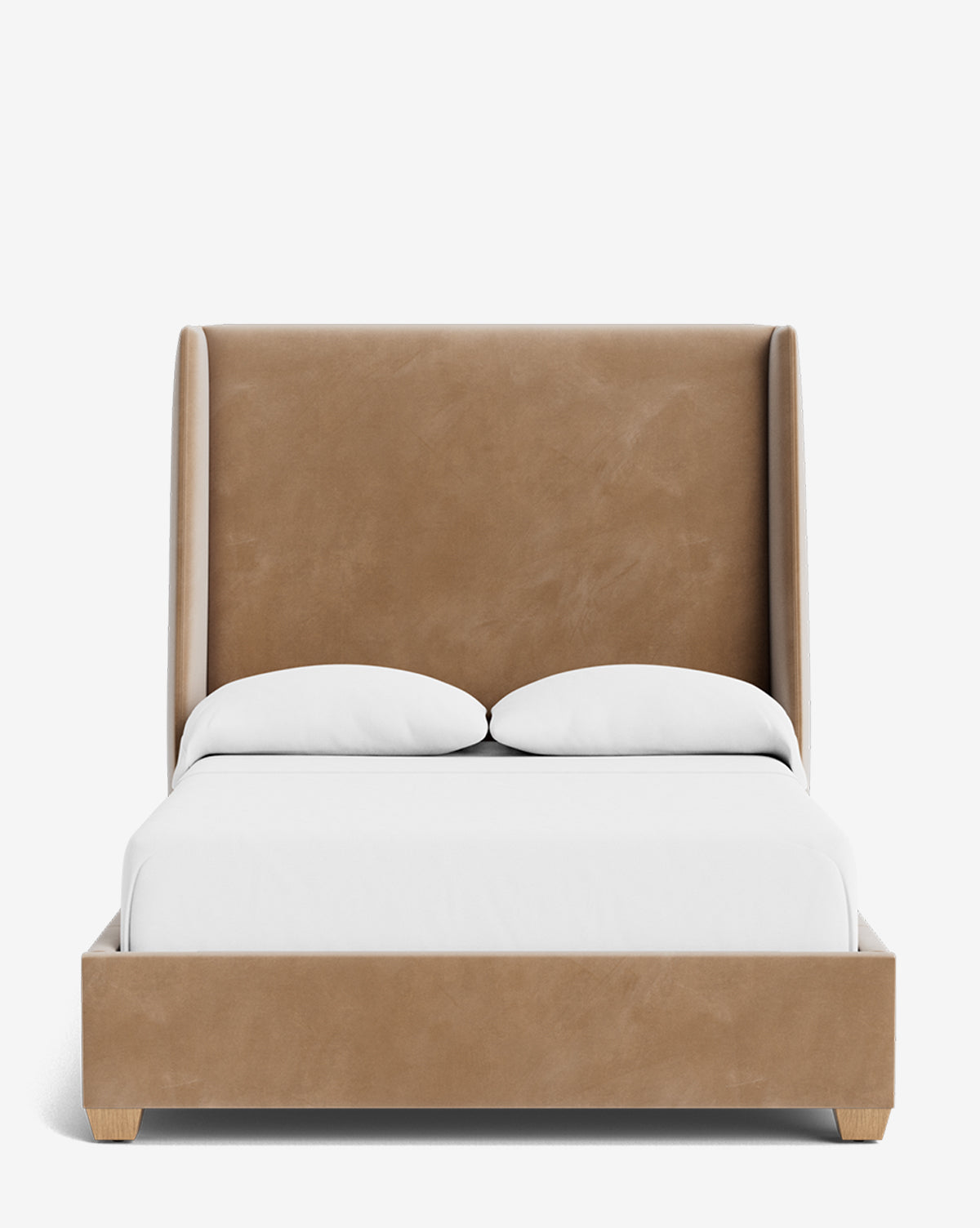 Walt Bed Tall Headboard - Queen Size Upholstered Bed Frame with Adjustable Height - Perfect for Modern Bedroom Decor & Small Spaces