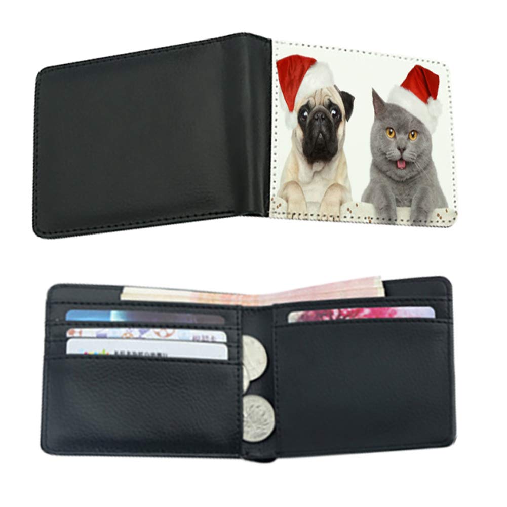 Personalized Photo Wallet for Men - Custom PU Leather Slim Billfold Credit Card Holder | Ideal Gift for Dad, Husband, Boyfriend, Son | Perfect for Everyday Use, Travel & Special Occasions