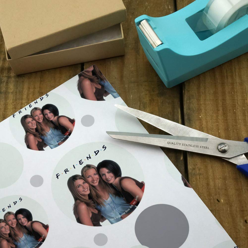 Friends TV Show Themed Gift Wrap Paper Roll - Perfect for Birthday, Christmas & Party Presents - Fun & Festive Wrapping Paper for Fans