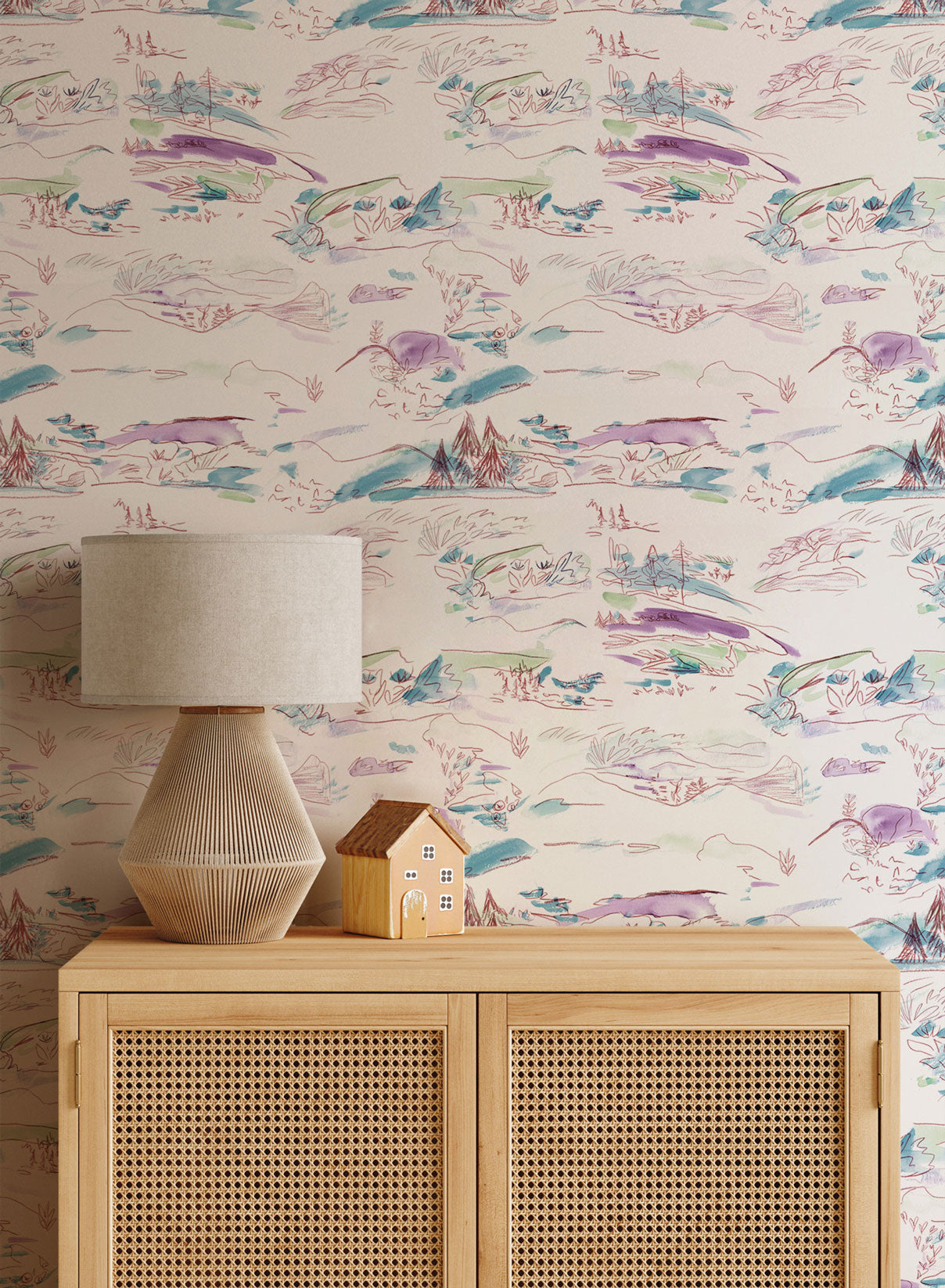 Acadia Wallpaper - Premium Self-Adhesive Peel and Stick Wallpaper for Home Decor, Bedroom, Living Room, Bathroom & Office - Easy to Install & Remove