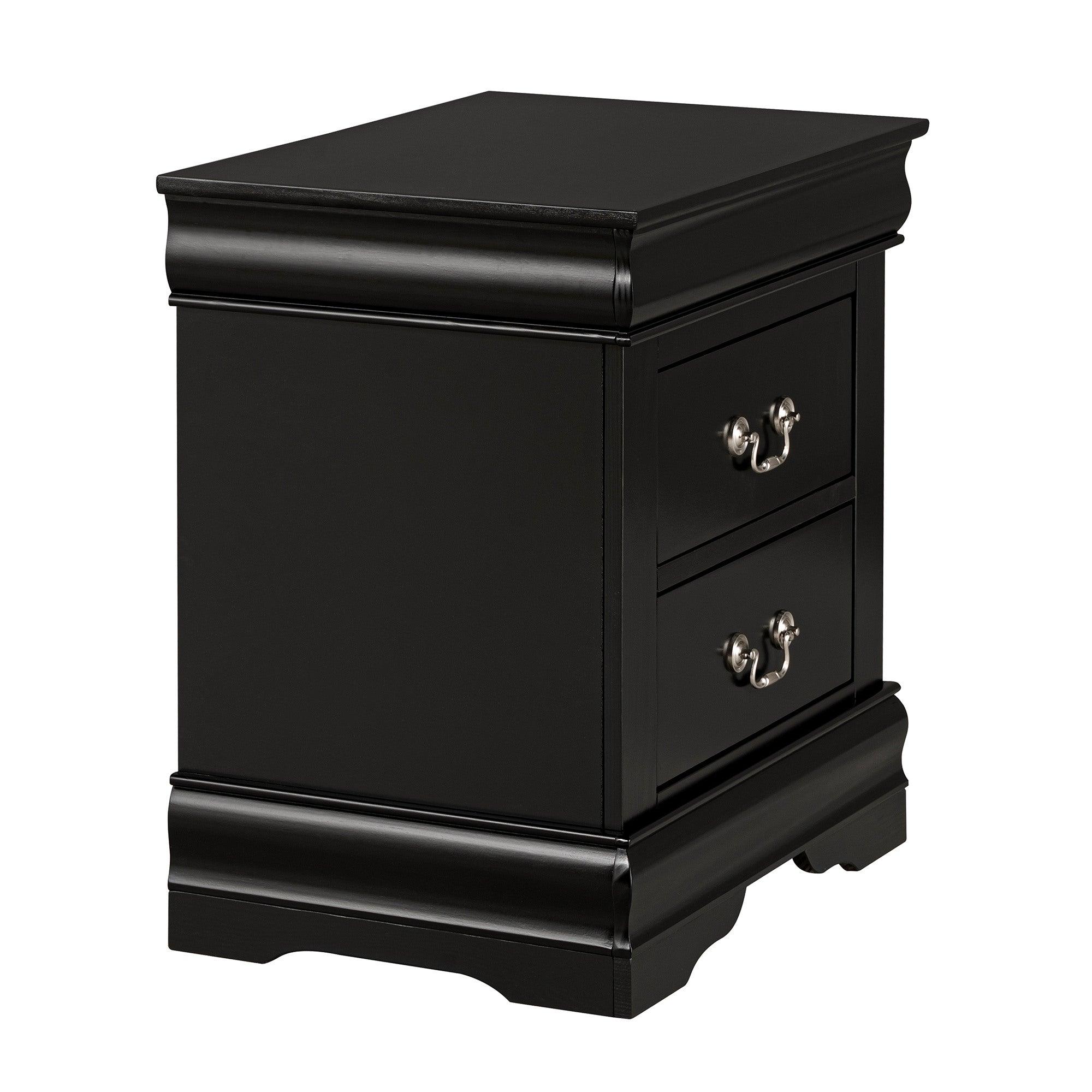 Louis Philippe Night Stand by Furniture of America - Elegant Bedside Table for Bedroom Decor, Storage & Organization