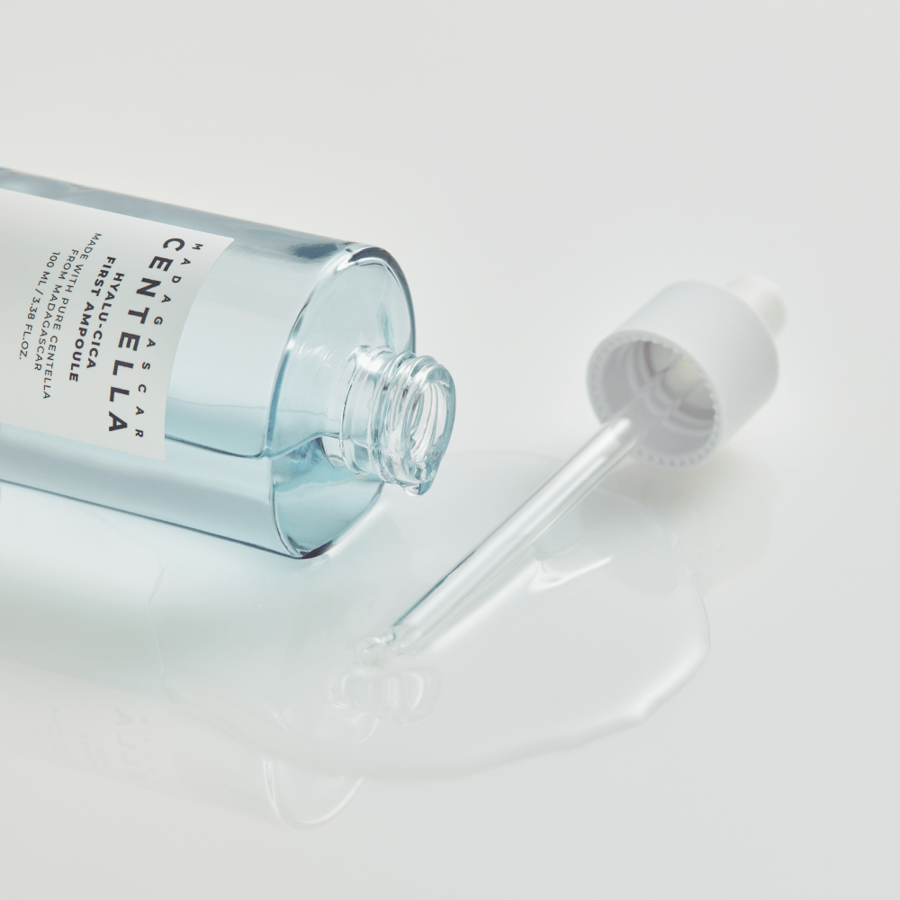 SKIN1004 Madagascar Centella Hyalu Cica First Ampoule 100ml - Soothing Hydrating Serum for Sensitive Skin | Perfect for Daily Skincare Routine & Post-Treatment Recovery