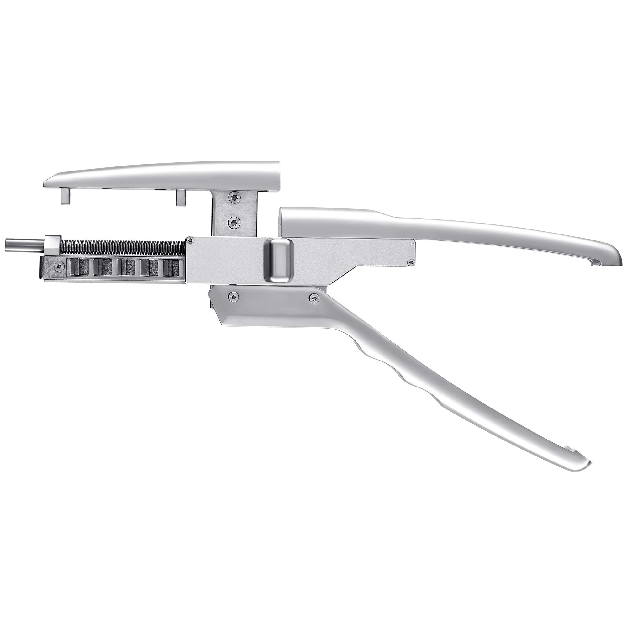 6D Hair Extensions Machine Kit - 2nd Gen No-Trace Human Hair Extension Tool (Silver) | Professional Salon-Grade Hair Extension Applicator for Seamless Blending & Volume Boost | Perfect for Weddings, Parties & Daily Styling