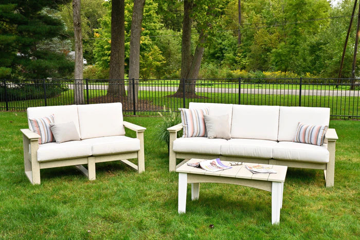 Luxcraft Recycled Plastic Lanai Deep Seating Armrest/End Set - Durable Outdoor Patio Furniture for Poolside, Garden & Backyard Relaxation