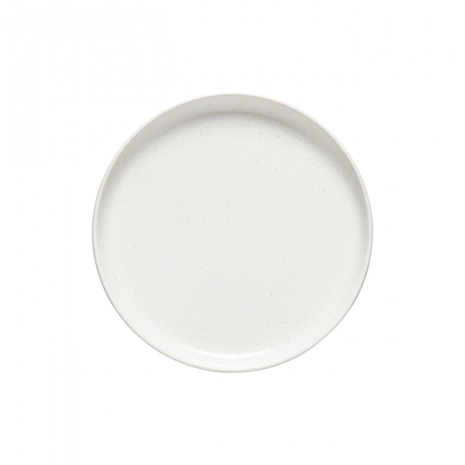 Casafina Pacifica Dinner Plates - Set of 4, 10.5 Inch Ceramic Plates, Microwave & Dishwasher Safe, Multiple Colors (White, Blue, Green) - Perfect for Family Dinners, Parties & Restaurant Use