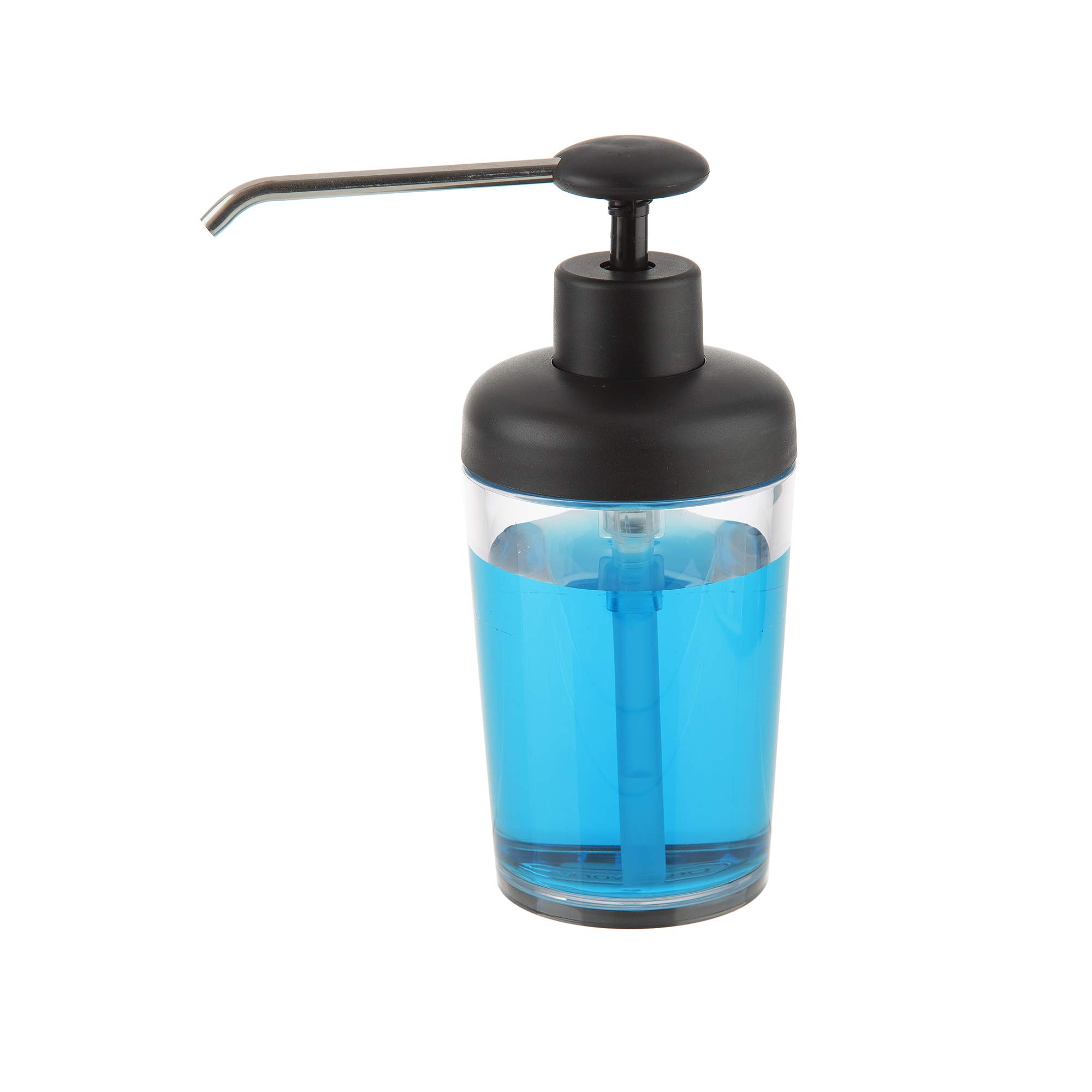 PrepWorks 14oz Soap Pump Dispenser - Multi-Color Liquid Soap Container for Kitchen, Bathroom & Laundry Room - Durable & Leak-Proof Design
