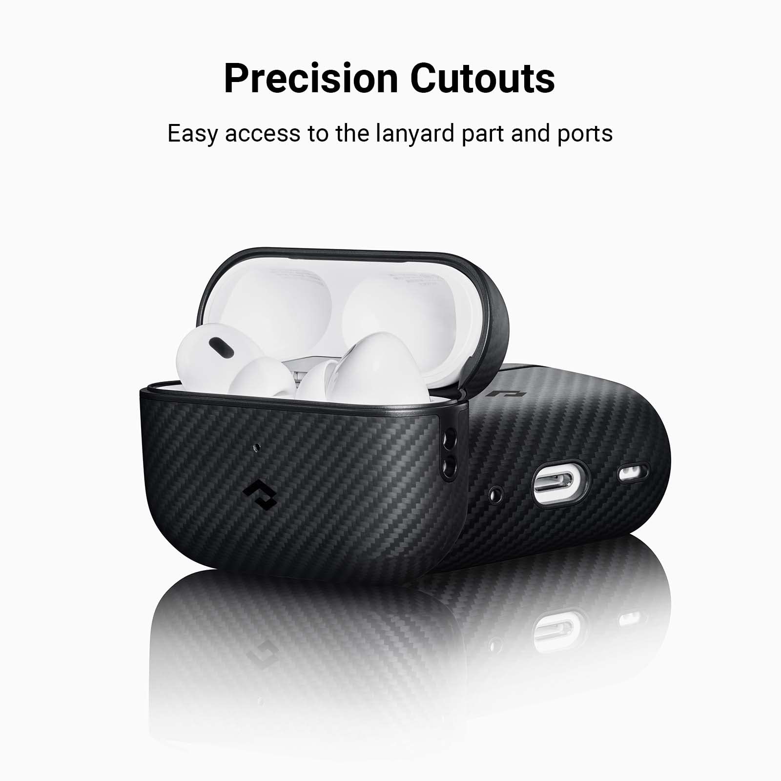 PITAKA AirPods Pro 2 Case - Ultra Slim Shockproof Protective Cover for AirPods Pro 2nd Generation | Premium 600D Aramid Fiber | Perfect for Travel, Workout & Daily Use