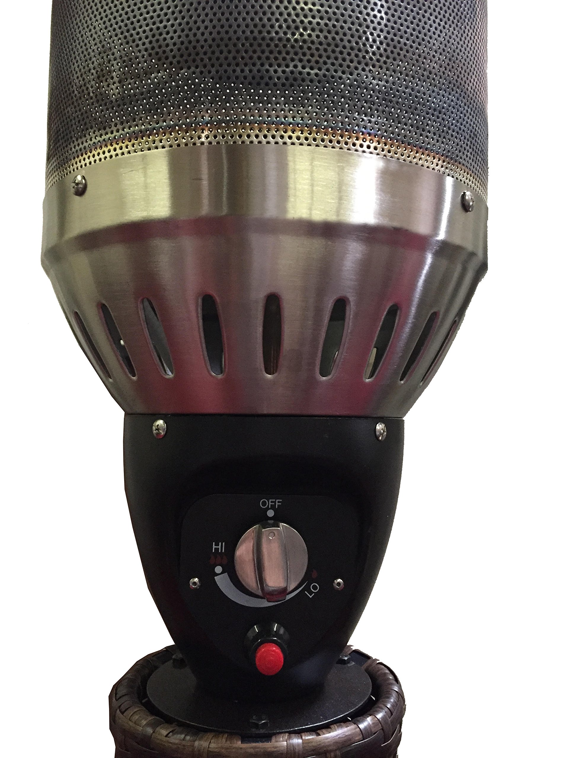 Vicenza 46,000 BTU Natural Gas Patio Heater in Heritage Bronze - Outdoor Heating for Backyard, Deck, Restaurant & Garden Use
