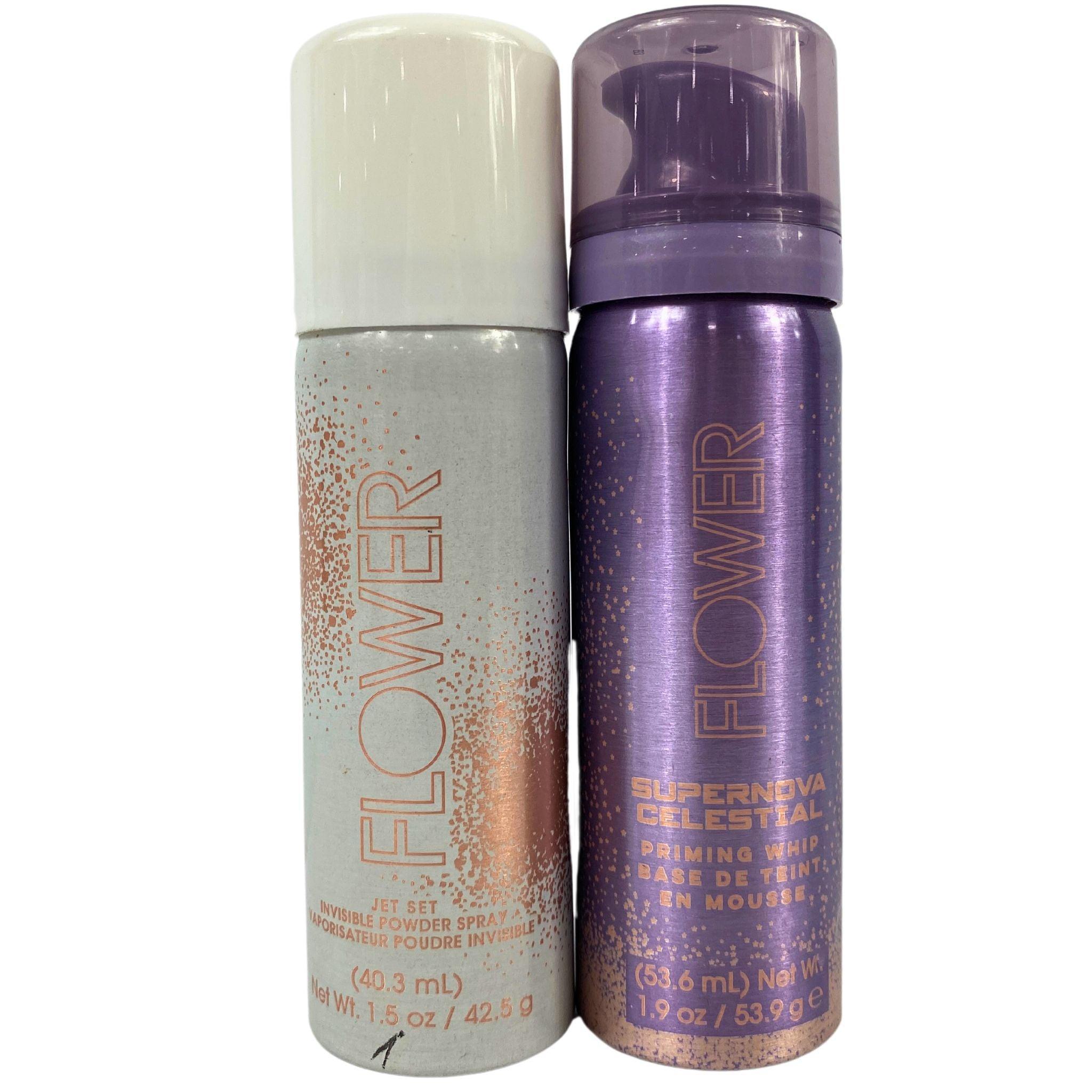 Flower Jet Set Invisible Setting Powder & Supernova Celestial Priming Whip - 35 Piece Makeup Kit for Flawless Face | Perfect for Daily Use, Special Occasions & Professional Makeup Artists