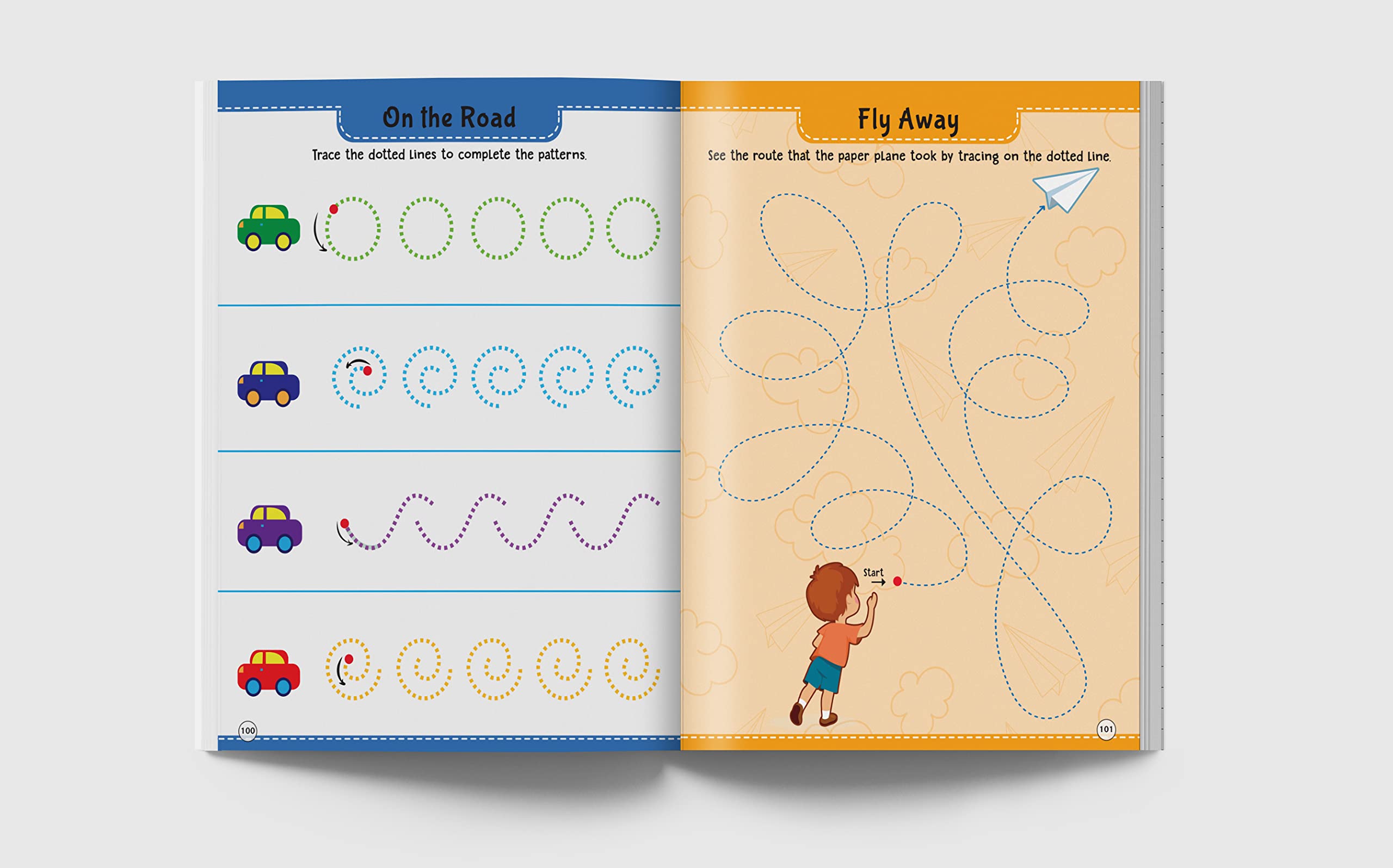 101 Pencil Control Activity Book for Kids - Tracing Practice Workbook for Preschool & Kindergarten - Improve Handwriting Skills for Classroom & Homeschool Learning