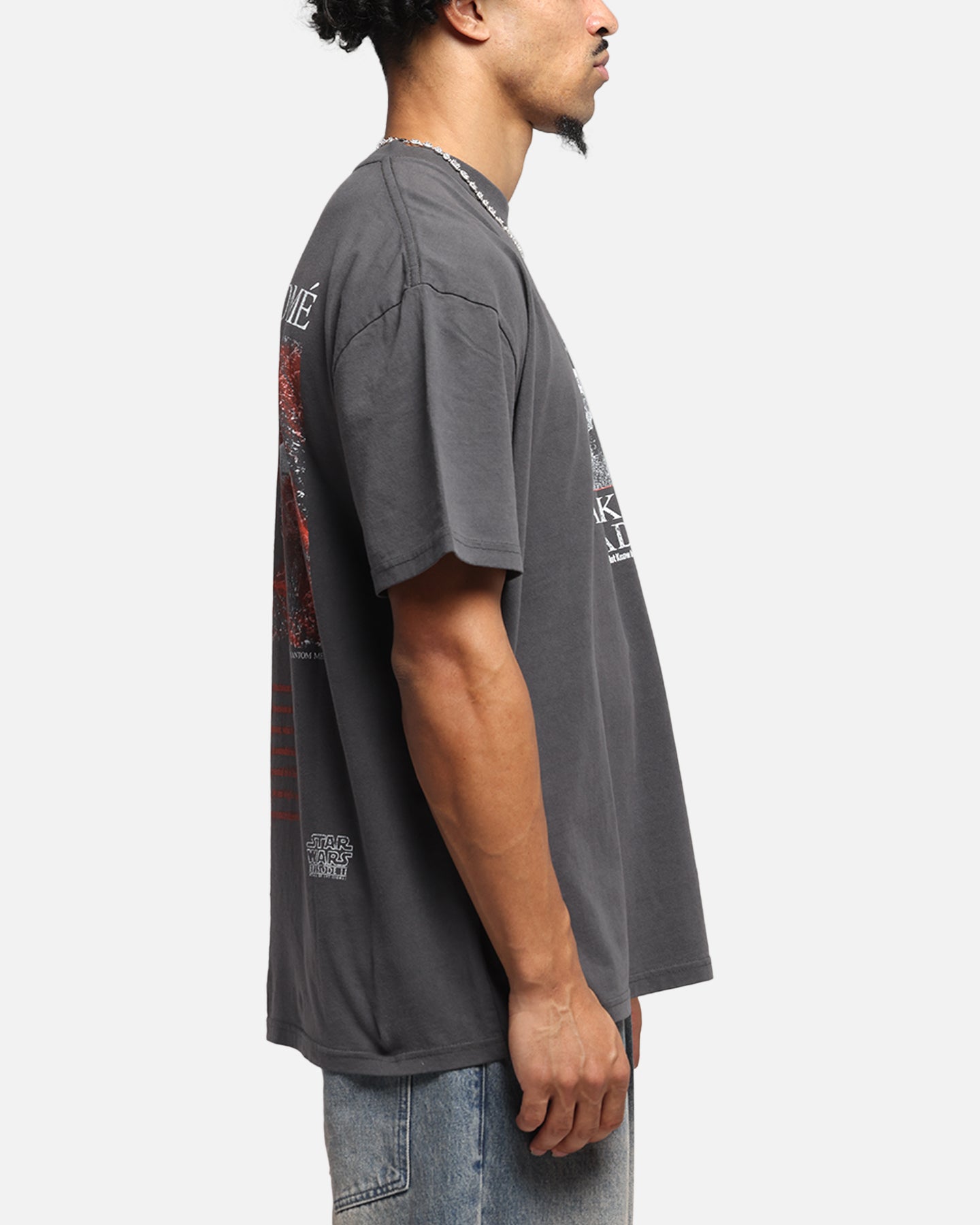 Star Wars Vintage T-Shirt - Anakin & Padme Black Wash - 73 Studio - Perfect for Cosplay, Movie Nights & Star Wars Fans