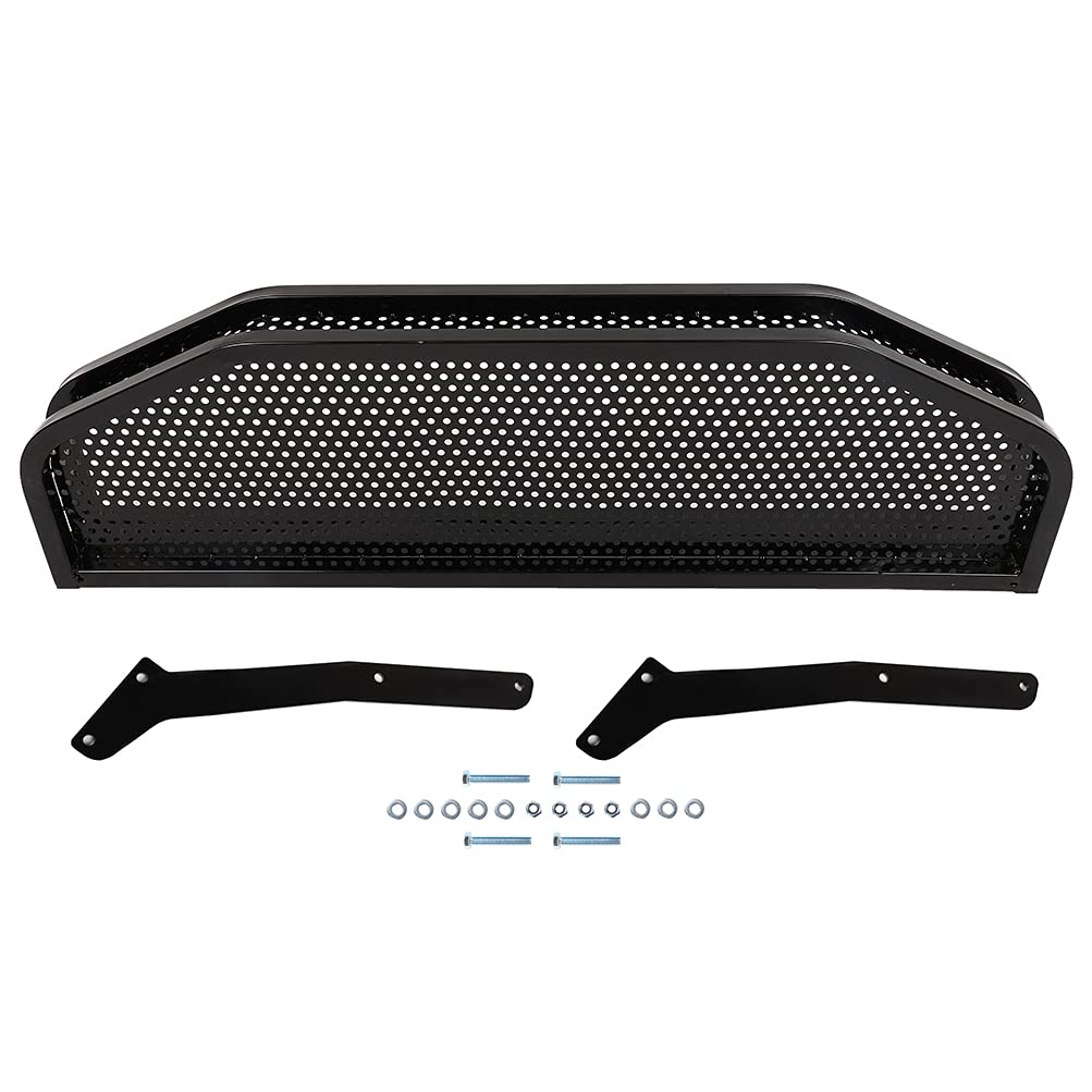ECCPP Front Steel Storage Basket with Mounting Brackets for EZGO TXT Golf Carts - Black | Extra Storage Space for Golf Clubs, Balls & Accessories | Perfect for Golf Courses & Outdoor Adventures