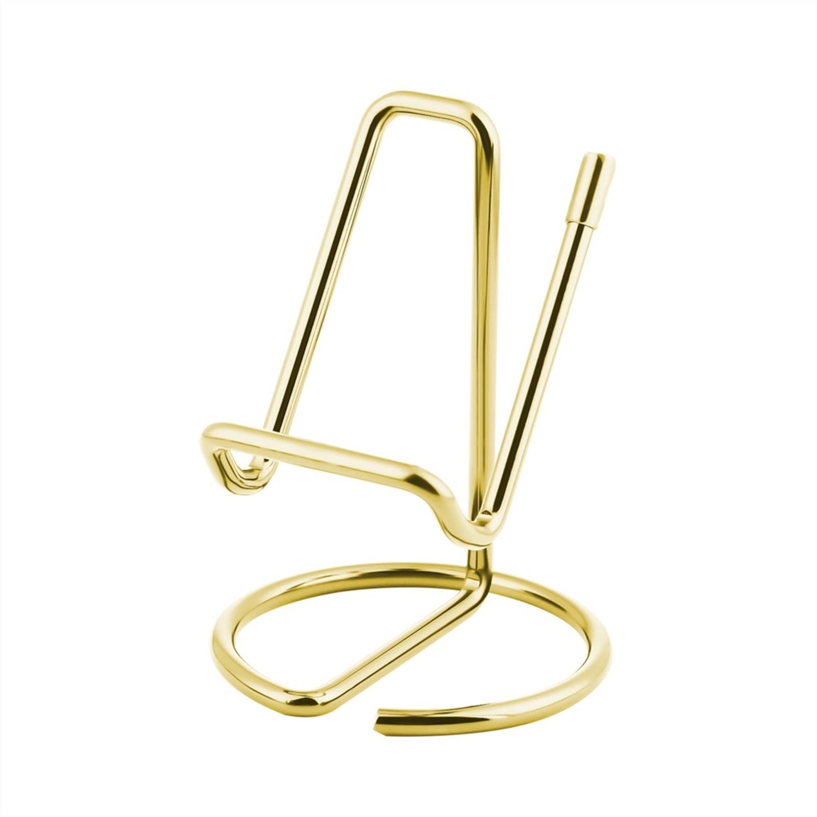 Premium Metal Business Card Holder & Phone Stand - Elegant Gold Desktop Organizer for Office, Desk, Meetings - Perfect Gift for Men & Women Professionals