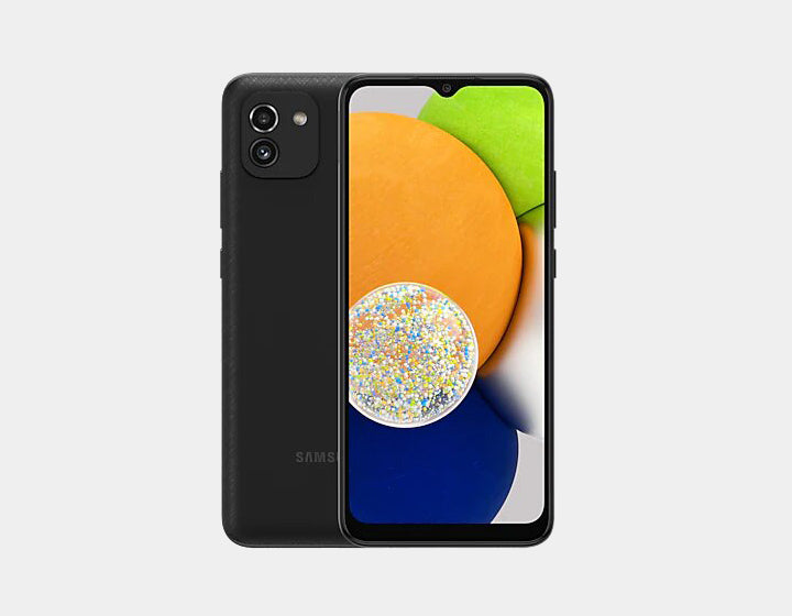 Samsung Galaxy A03 A035M 32GB 3GB RAM Dual SIM Unlocked GSM Smartphone - Latin America Version (Black) | Perfect for Travel, Business & Everyday Use
