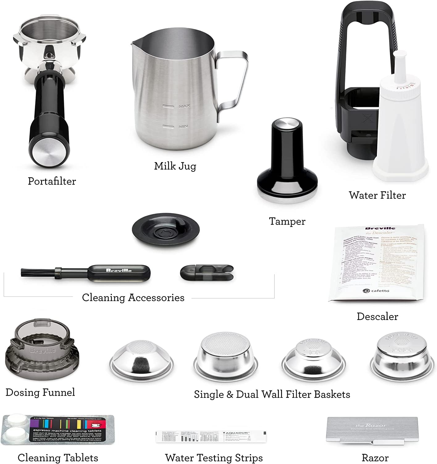 Breville BES880BSS Barista Touch Espresso Machine with Built-in Grinder & Auto Milk Frother - 15 Bar Pressure, Touchscreen Control, Fast Heat Up - Perfect for Home Baristas Making Lattes, Cappuccinos & Espresso Drinks - Brushed Stainless Steel Coffee Maker for Kitchen Countertops & Coffee Stations