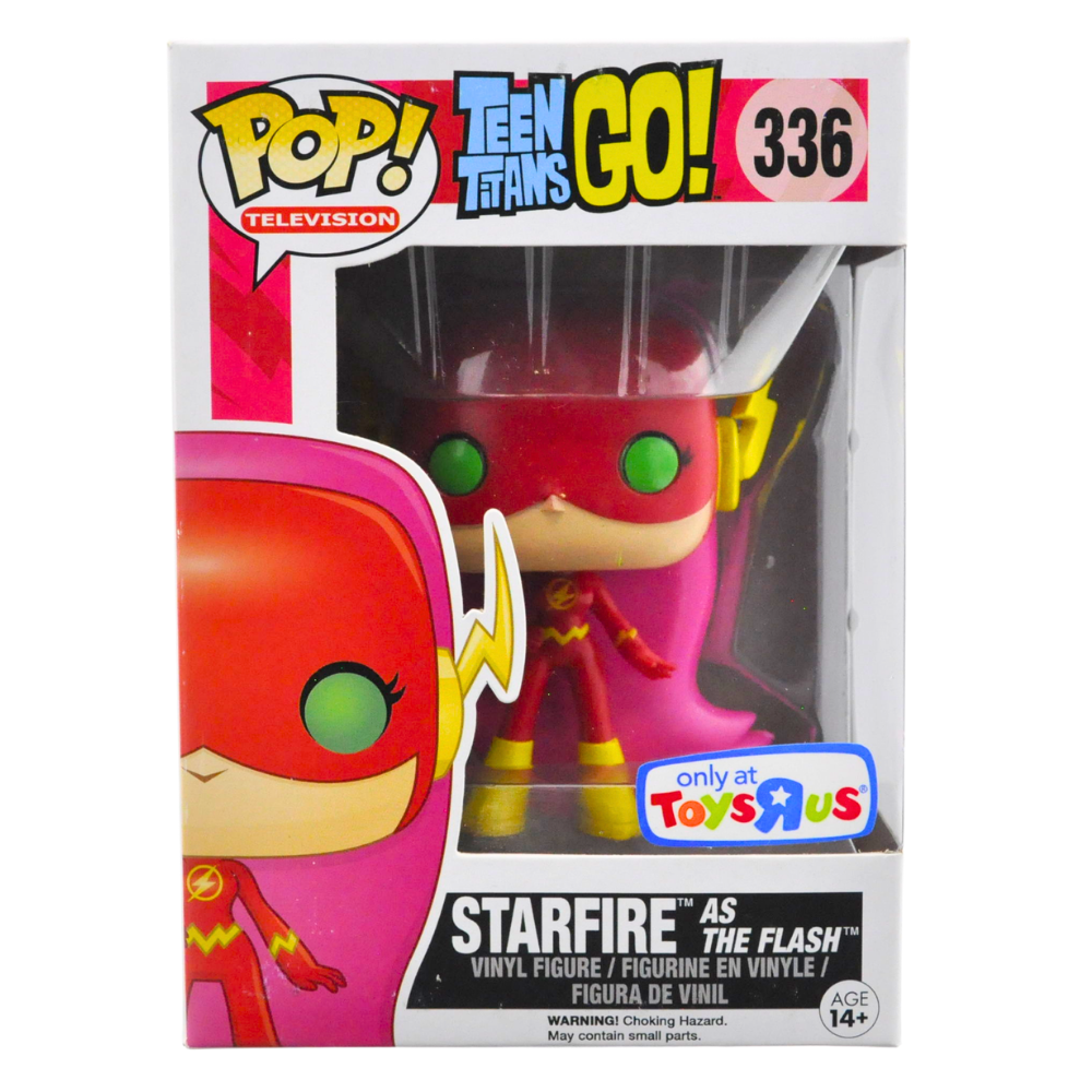 Funko Pop! Starfire as The Flash - Teen Titans Go! Vinyl Figure #336 - Perfect for DC Comics Fans & Collectors - Great for Display, Gifts, and Pop Culture Decor