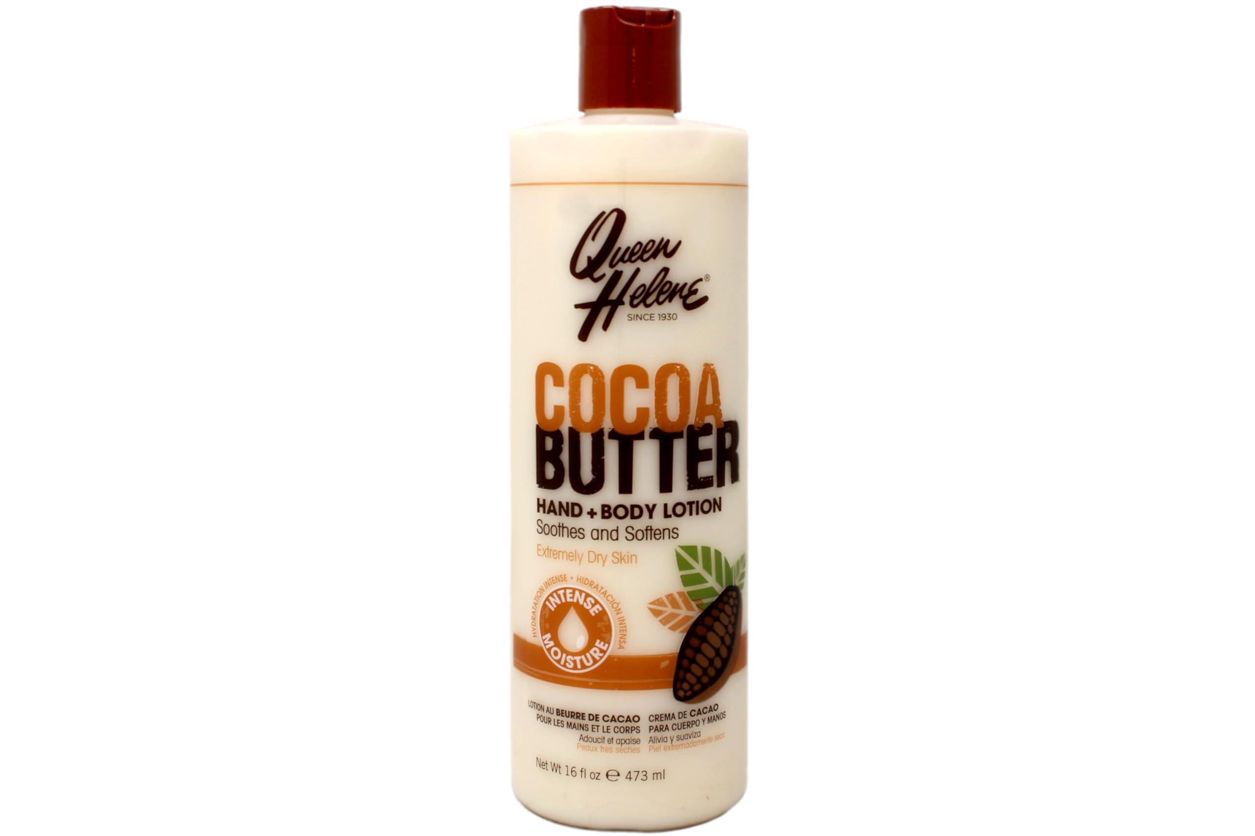 Queen Helene Cocoa Butter Hand & Body Lotion - 16 oz (Pack of 6) | Deep Moisturizing for Dry Skin | Perfect for Winter Care, Daily Hydration & Spa Treatments