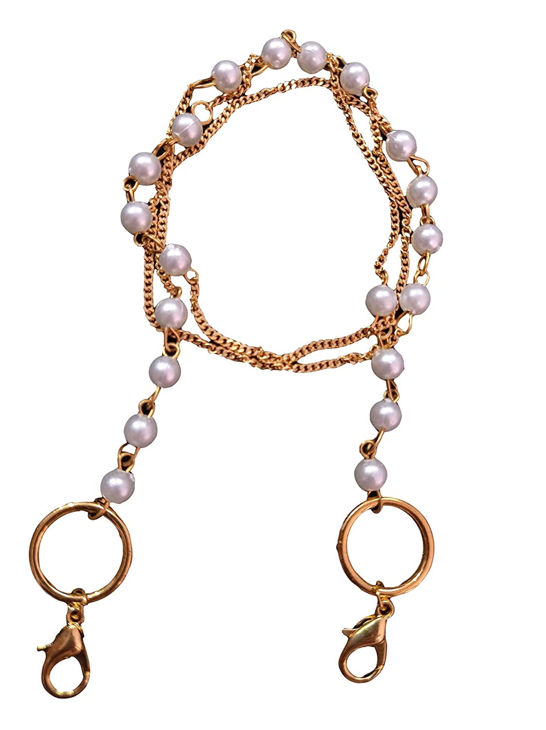 20pcs Pearl Beaded Face Mask Holder Necklace - 25
