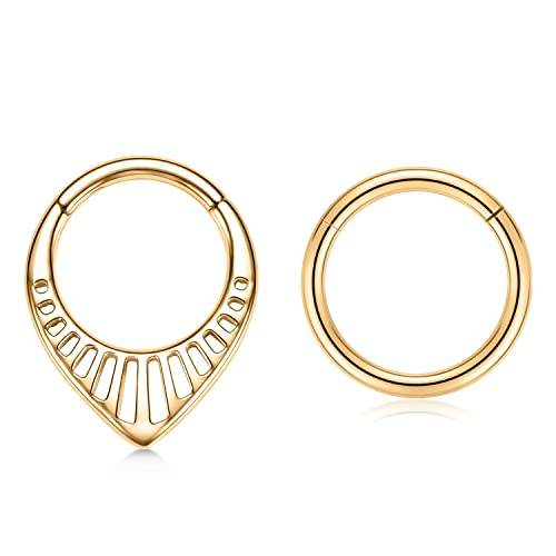Style12:Gold with Teardrop Shape