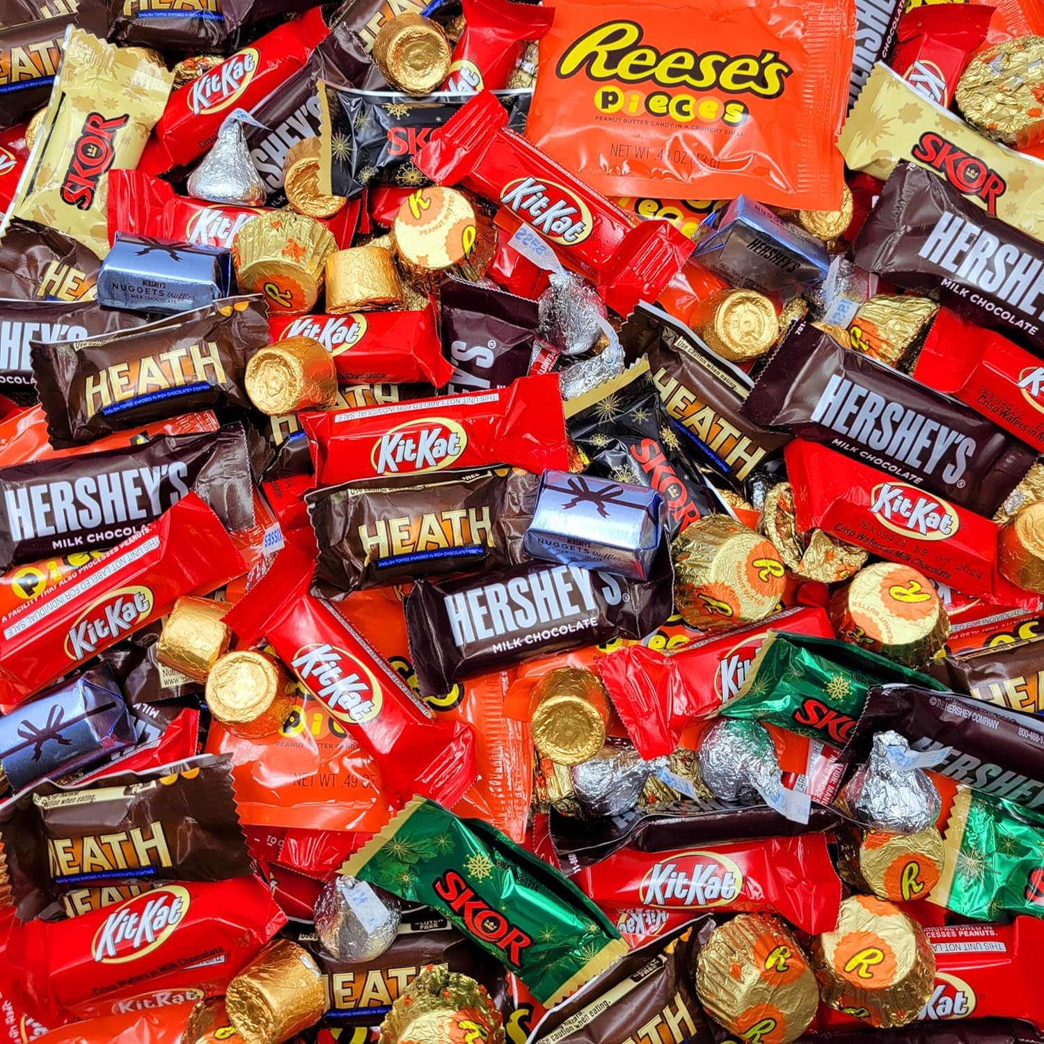 5lb Bulk Chocolate Candy Variety Pack - Individually Wrapped Assorted Chocolates for Parties, Gifts & Snacking | Perfect for Halloween, Christmas, Office Treats & Candy Buffets