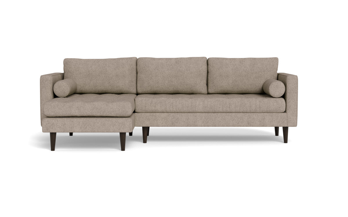 Ladybird 102 Left Chaise Sectional Sofa - Modern L-Shaped Couch with Chaise Lounge, Soft Fabric Upholstery, Comfortable Living Room Furniture for Small Spaces, Apartments & Home Theater Seating