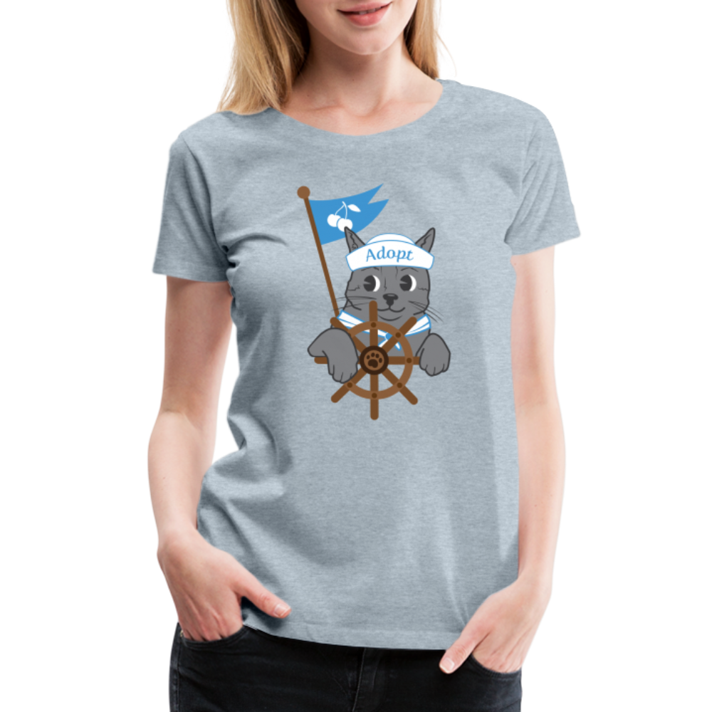 Door County Sailor Cat Contoured Premium Cotton T-Shirt for Men & Women - Comfortable Casual Wear for Sailing, Beach Outings & Everyday Fashion