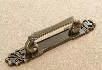 European Style Drawer Handles Cabinet Pulls - 2Pcs Green Metal Sliding Door Handles for Kitchen Cabinets, Cupboards & Drawers - Durable Cabinet Hardware Accessories for Home Renovation & Furniture Upgrade