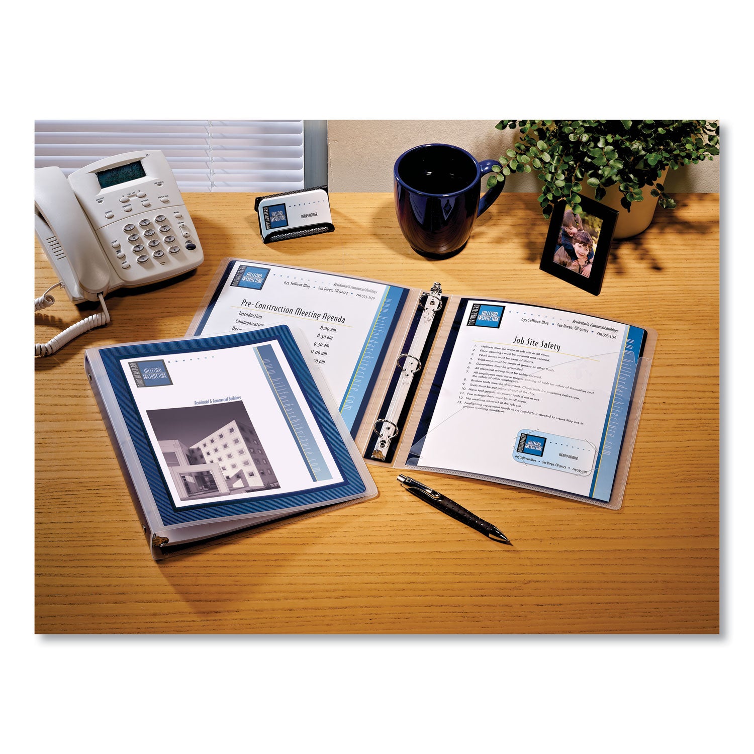 Avery Flexi View 3-Ring Binder with Round Rings - 1.5 Inch Capacity, 8.5 x 11 Inches, Black | Durable School & Office Supplies for Organizing Documents, Reports & Presentations