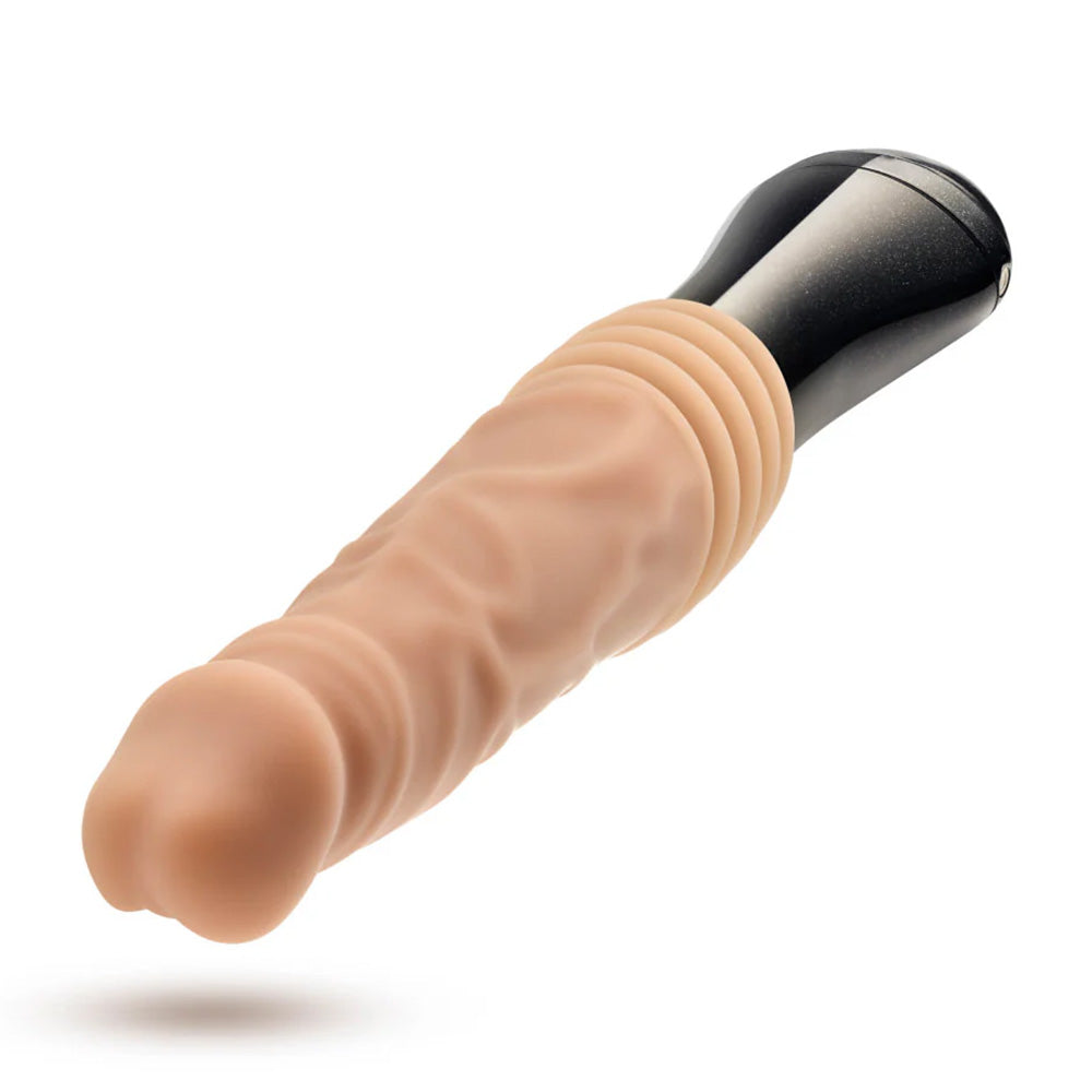 Dr. Skin Dr. Knight Thrusting Vibrating Silicone Dildo - Realistic Adult Toy for Men & Women - Perfect for Couples Play & Solo Pleasure
