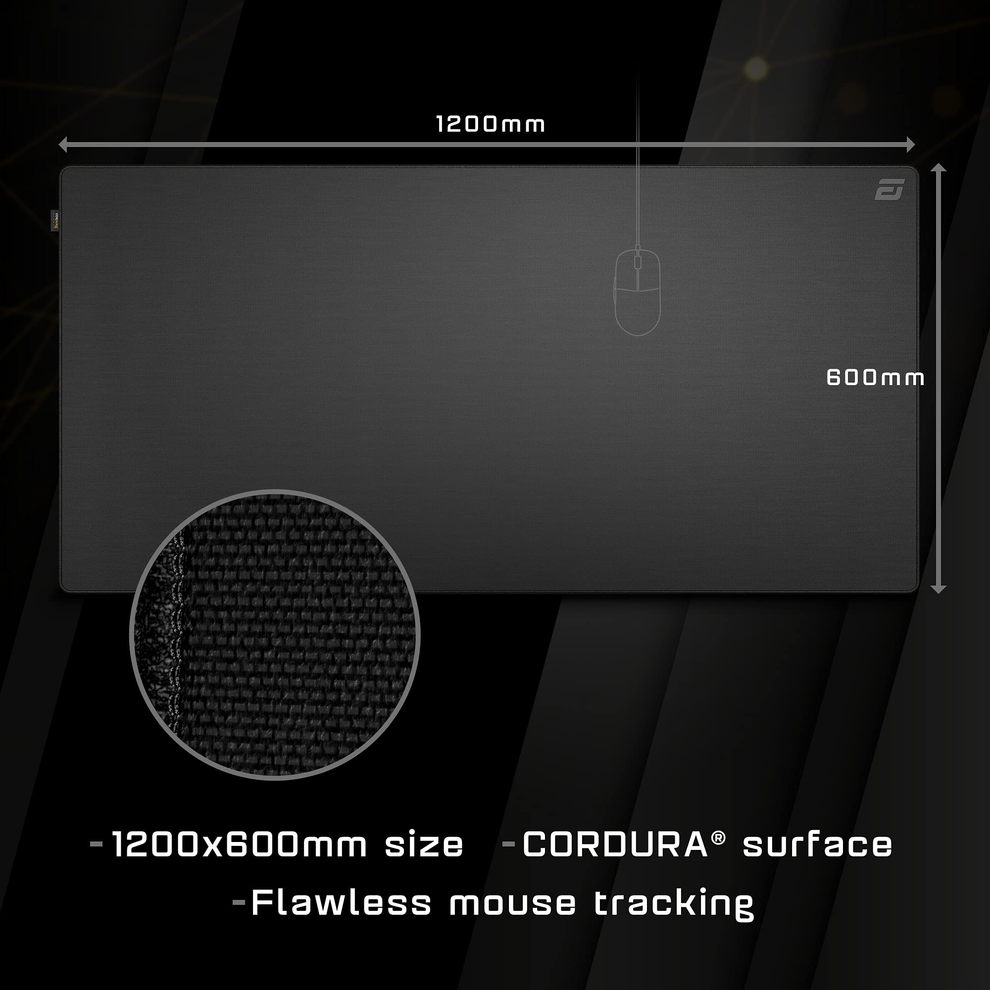 ENDGAME GEAR MPC 1200 Cordura Gaming Mouse Pad - Extra Large 47.24