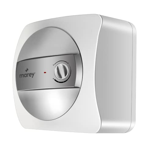 MAREY 4 Gallon 1.44kW 120V Electric Mini Tank Water Heater - Compact & Energy Efficient for Small Bathrooms, Kitchen Sinks & RV Use - White