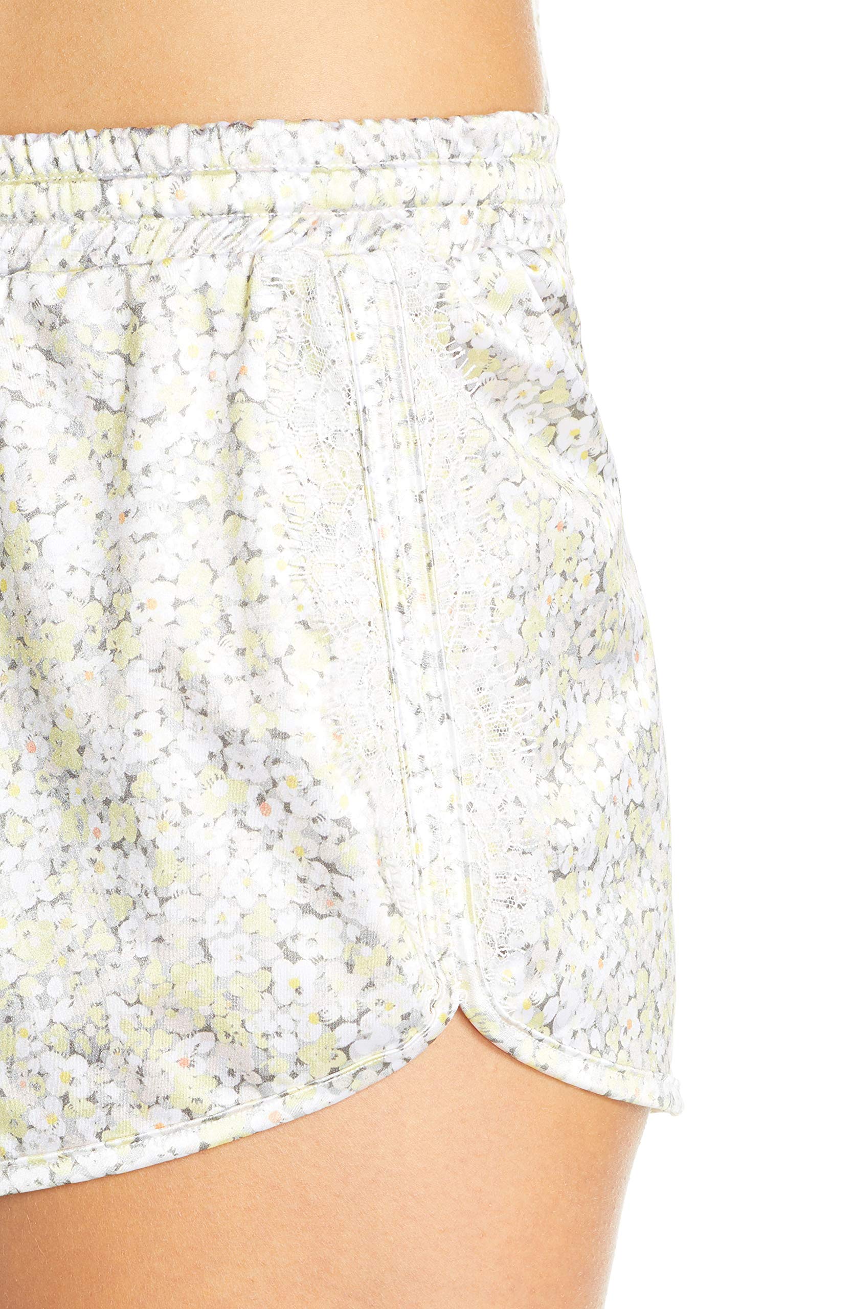 Jason Wu Women's Stretch Lace Trim Satin Pajama Shorts - Comfortable Sleepwear for Lounge & Vacation | Perfect for Bedtime, Relaxing at Home & Summer Nights