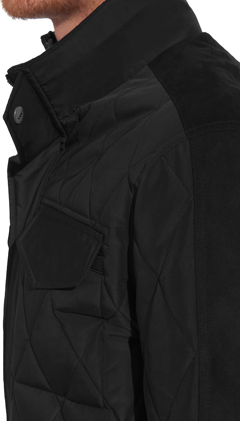 Men's Weatherproof Ultra Oxford Jacket - Waterproof, Wind Resistant, Quilted Insulation with 4 Pockets | Perfect for Outdoor Activities, Hiking & Winter Wear