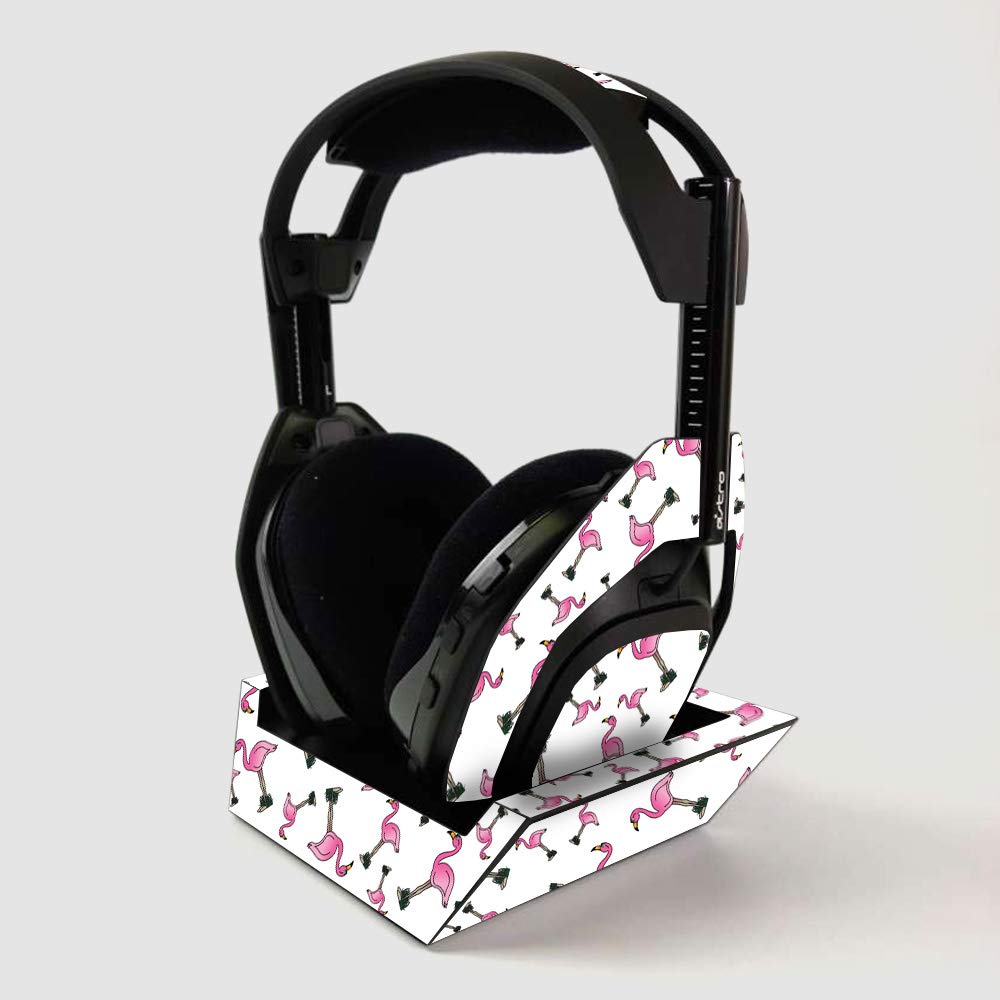 ASTRO Gaming A50 Wireless Headphone & Base Station Skin - Cool Flamingo Vinyl Wrap | Protective Durable Decal Cover | Easy to Apply | Made in USA | Perfect for Gaming Setups & Headphone Protection