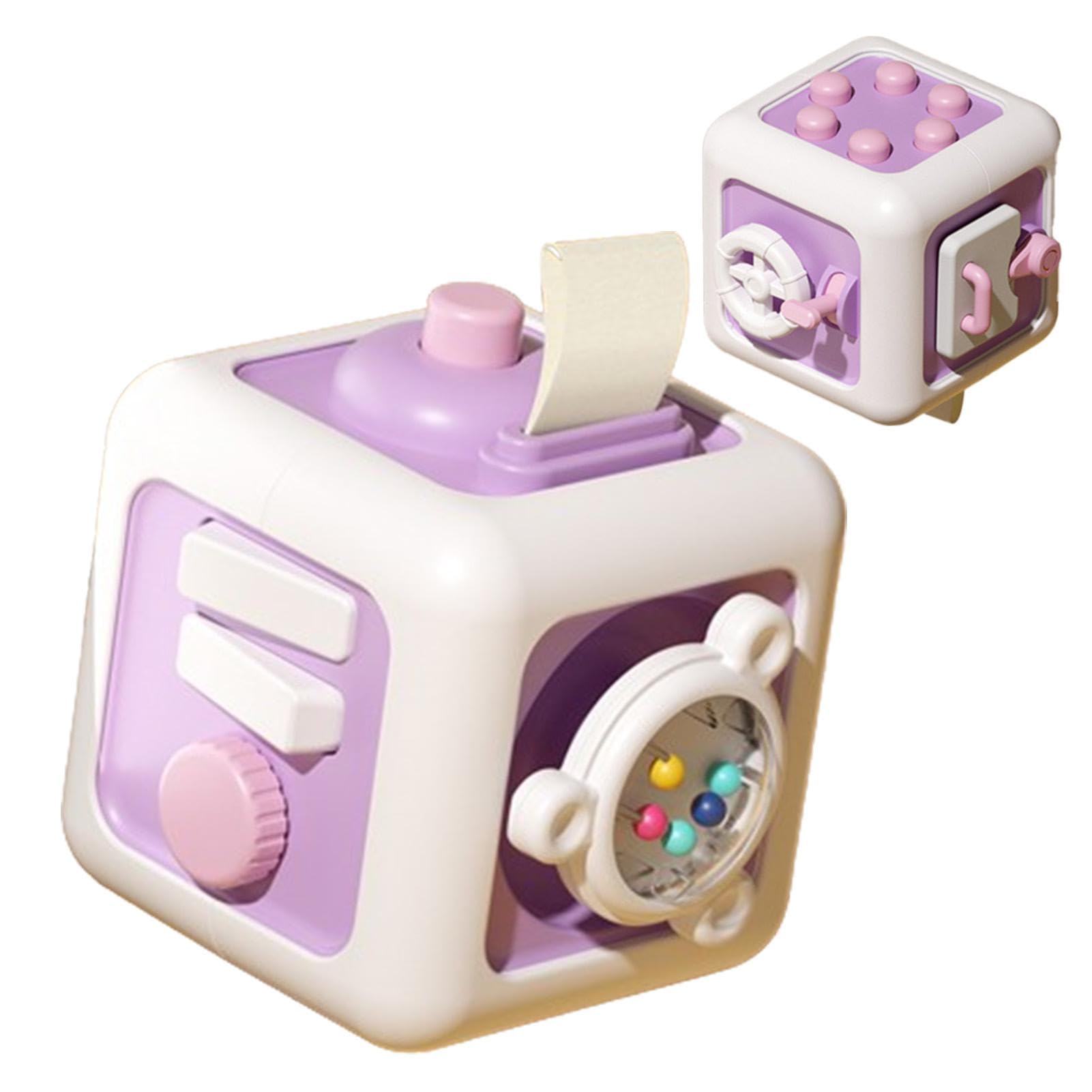Busy Cube Sensory Toys for Toddlers 2+ Years - Educational Fine Motor Skills Activity Cube for Travel & Learning - Perfect Gift for Boys & Girls - Use at Home, Car, or Airplane Travel